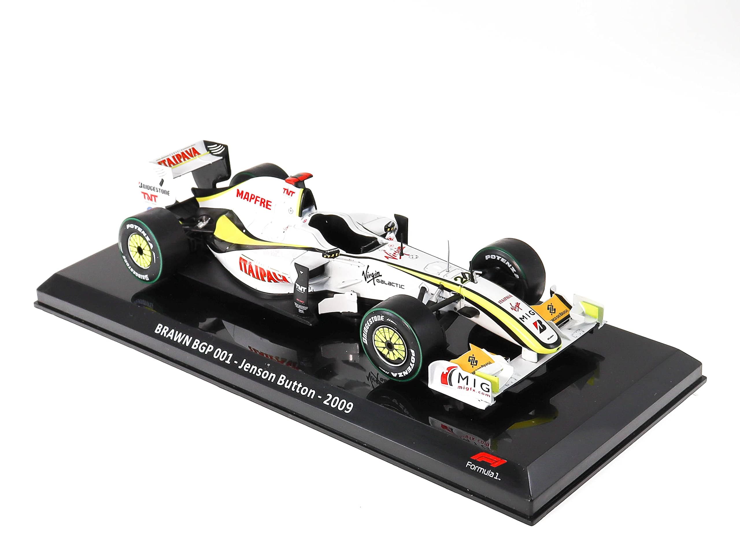 Formula 1 Car 1/24 Compatible with Brawn GP 01 - Jenson Button - 2009 - OR034