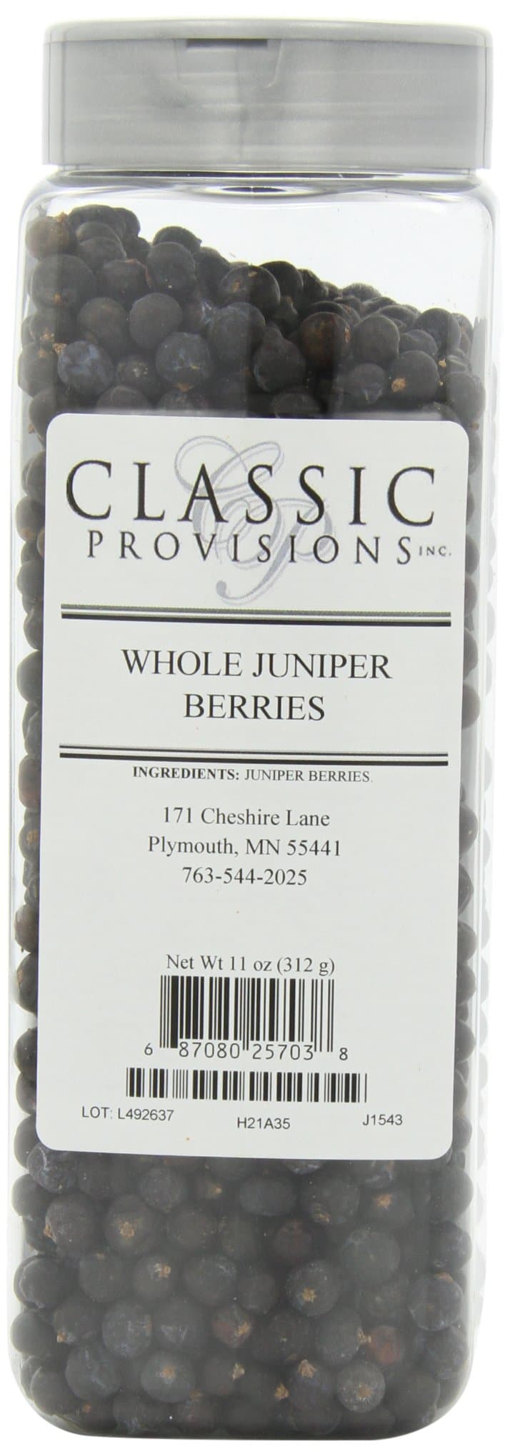 Classic Provisions Spices Juniperberries, 11 Ounce