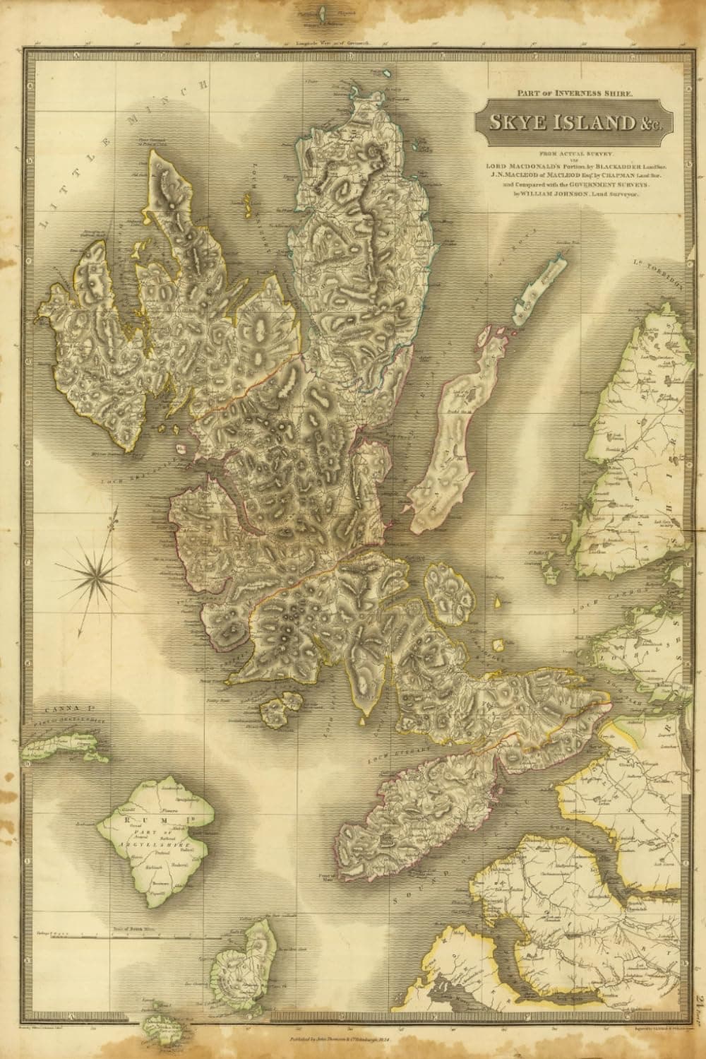 Isle of Skye Map Journal: Vintage Map Notebook