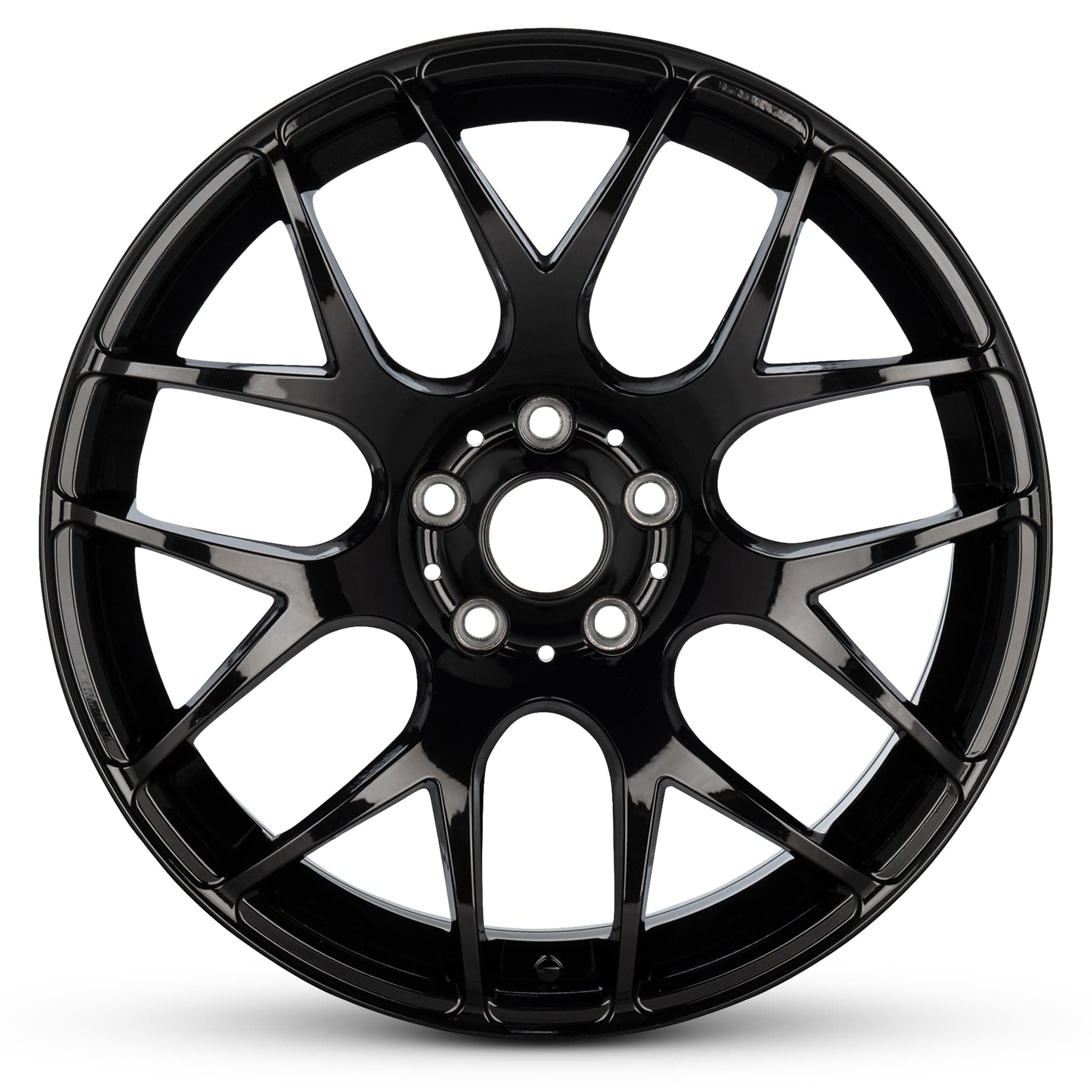 Romac Radium 18 Inch, 5 x 112 Bolt Pattern, 45 mm Offset, 73.1 mm Hub - Gloss Black Alloy Rim