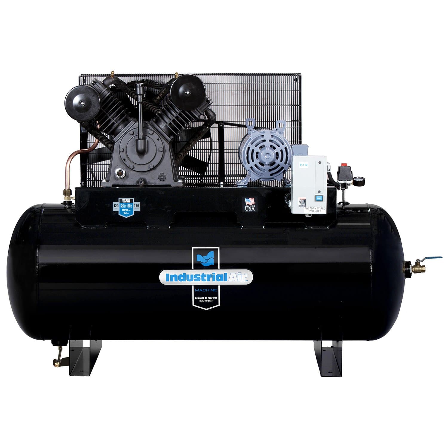 IH9919910.02 10 HP Two Stage Air Compressor, 120 gallon