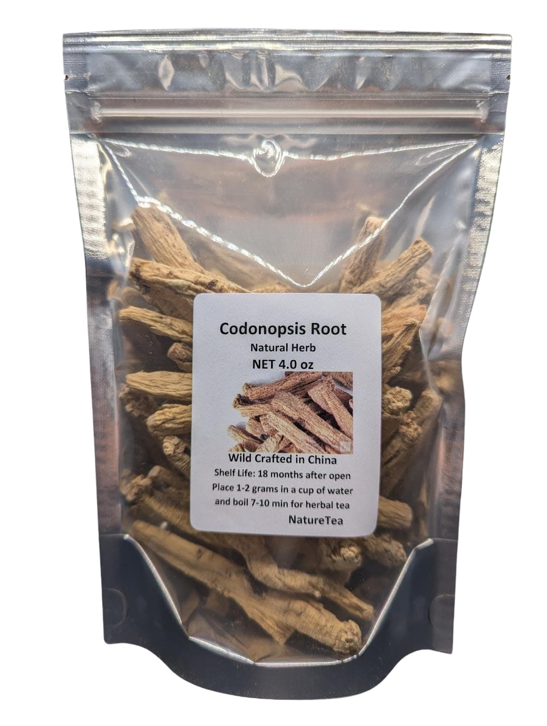 Codonopsis Root - Dang Shen Dried Radix Codonopsis 100% from Nature (4 oz)