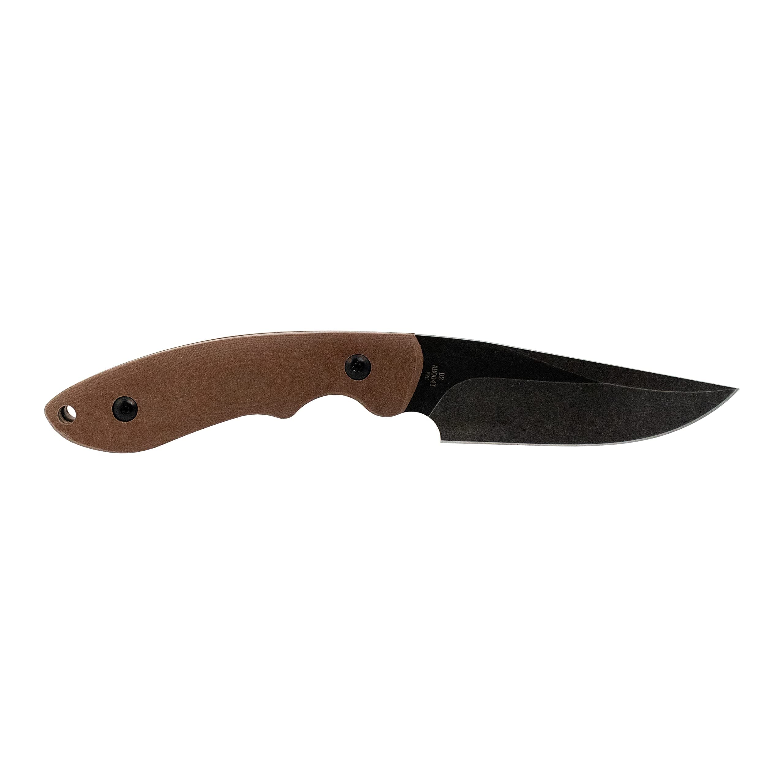 ABKT Desert Predator Tan – Handmade Fixed Blade Knife with Custom Molded Sheath & Stonewashed D2 Steel Blade.