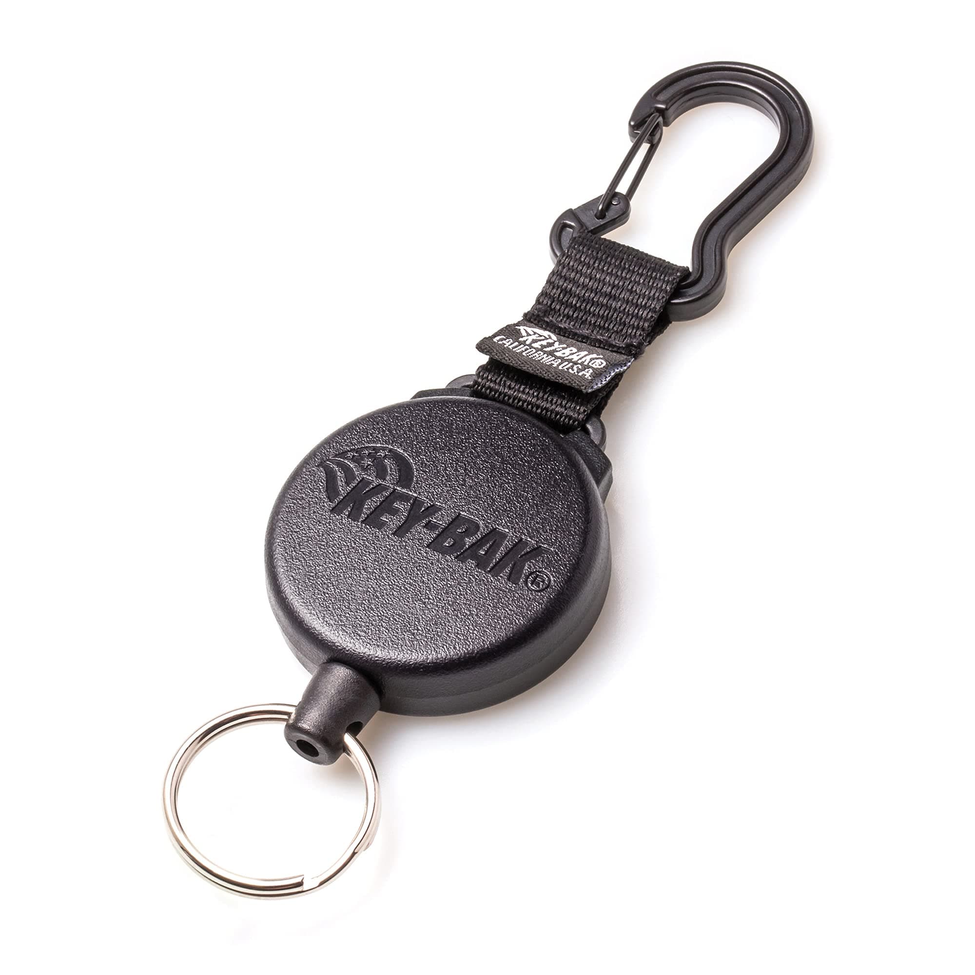 KEY-BAK SECURIT Heavy Duty Retractable Key Holder with a Retractable Kevlar Cord Secures Keys, Gear