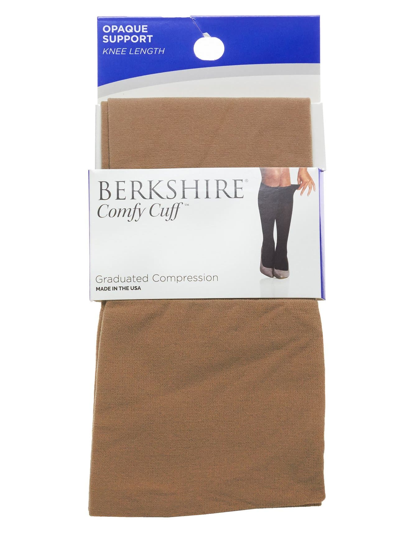 Women's Comfy Cuff Opaque Graduated Compression Trouser Sock