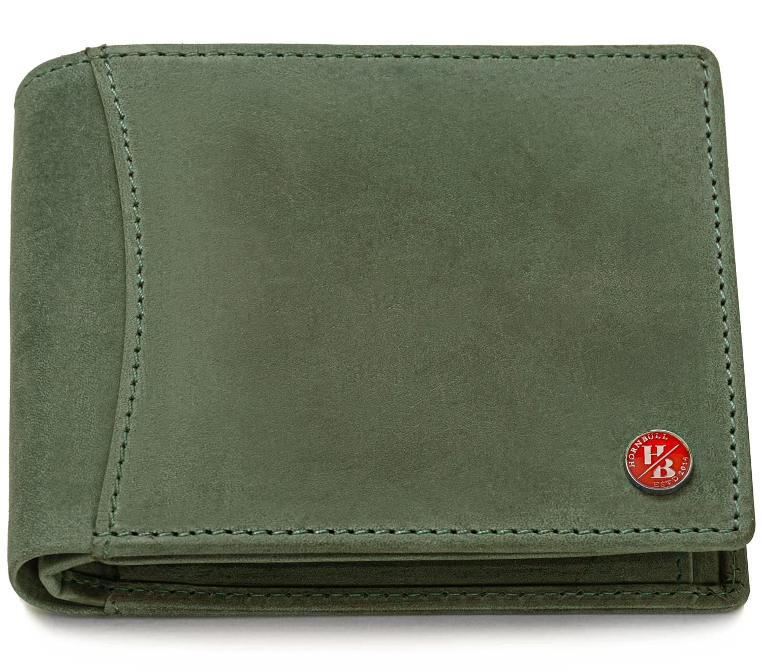 Themes Green RFID Blocking Leather Wallet for Men | Wallets Men Leather | Mens Wallet