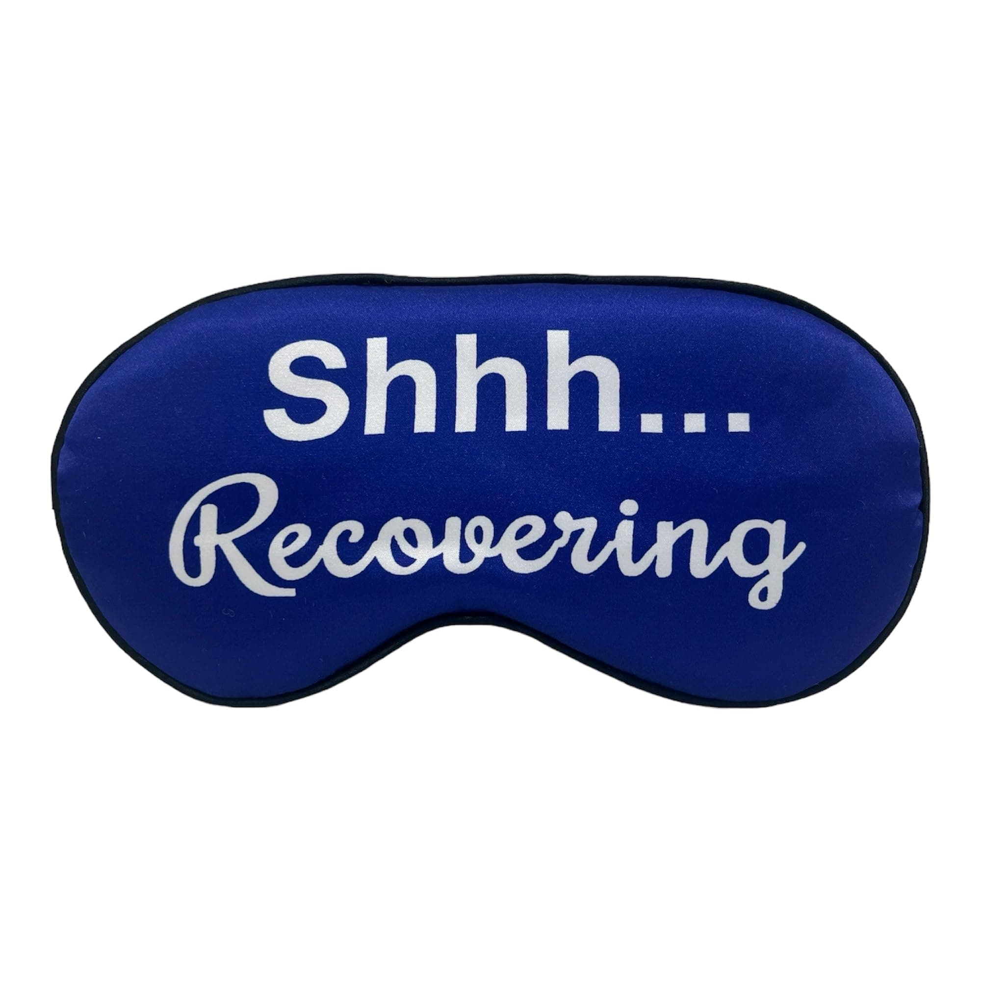 Ultra Soft Recovery Sleeping Mask by Silly Obsessions. Light Blocking Eye Mask for Recovering Patient. Get Well Soon Sympathy Gift for Family & Friends. Fun After Surgery Gift (Shh...Recovering)