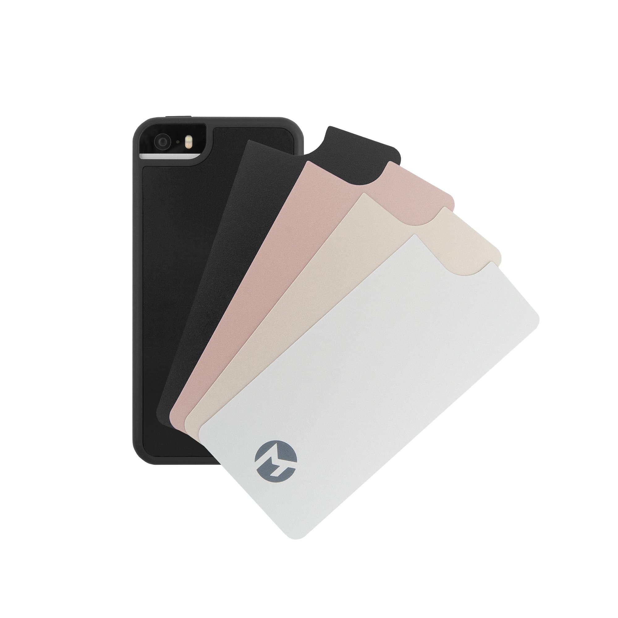 Anti Gravity Phone Case by Mega Tiny Corp for iPhone SE / 5s / 5 - 4 inches | Hands Free Selfie | Nano Suction Technology | Stick to Wall | Includes 4 Back Plate Cover