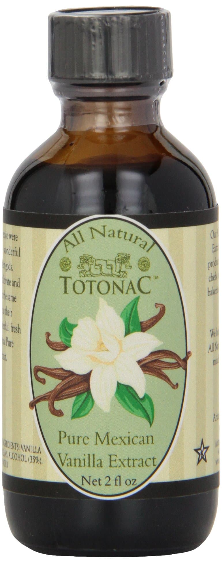 Totonac Mexican Pure Vanilla Extract, 2-Ounce Containers (Pack of 4)
