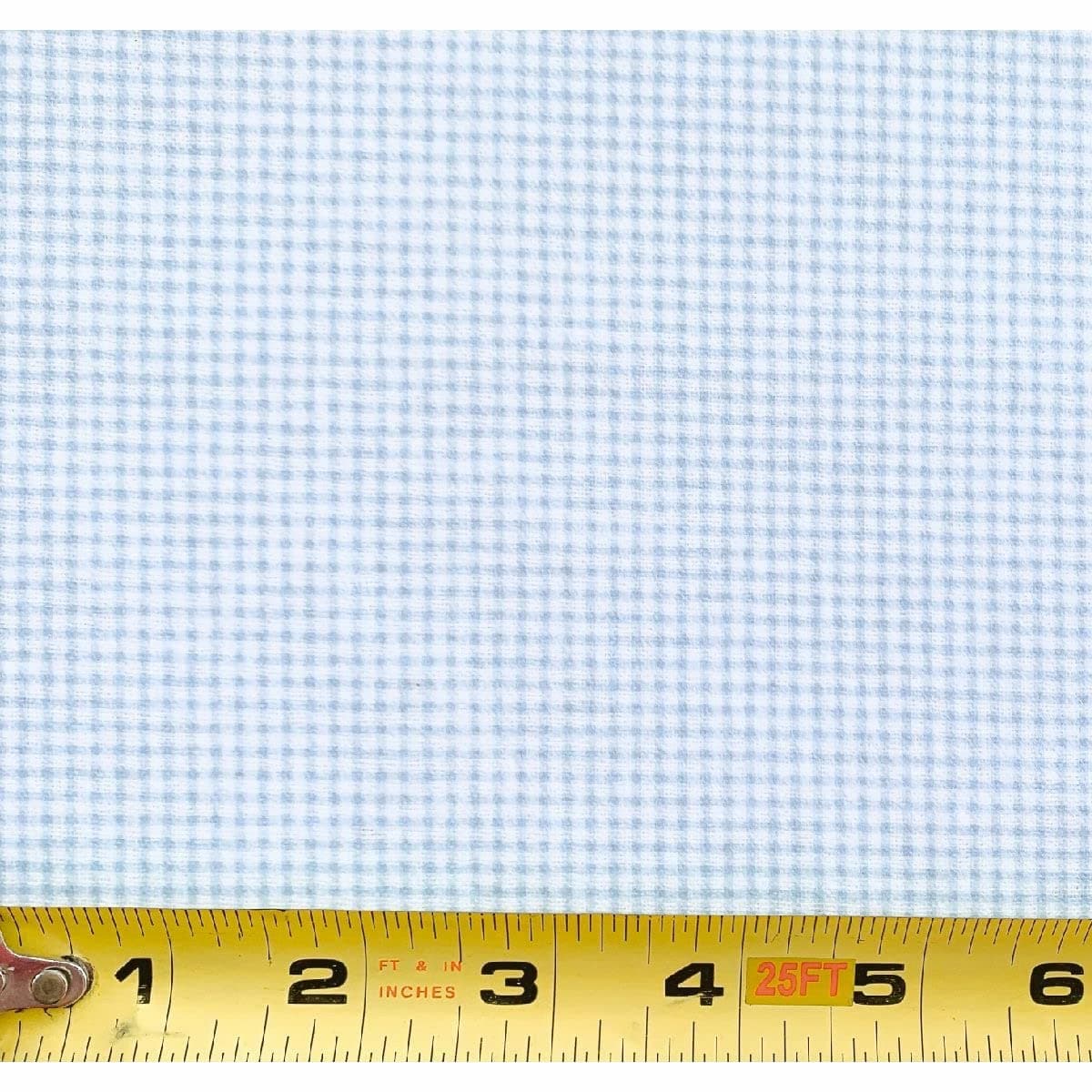 Gingham - Blue-100% Soft Cotton Fabric by The Yard Made in USA
