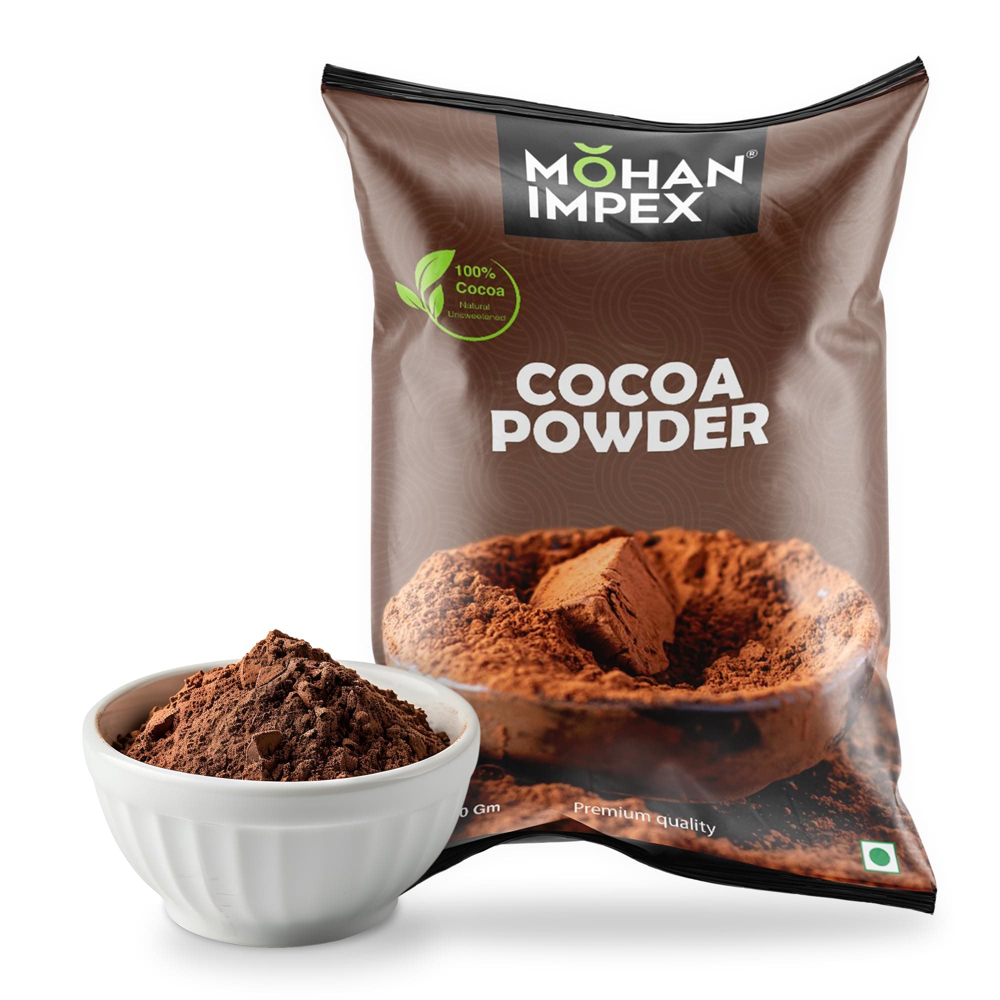 Mohan Impex Cocoa Powder 500gm [HoReCa Pack]