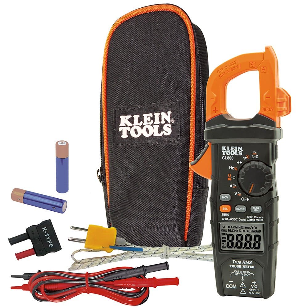 Klein Tools CL800 Digital Clamp Metre with AC/DC Auto-Ranging