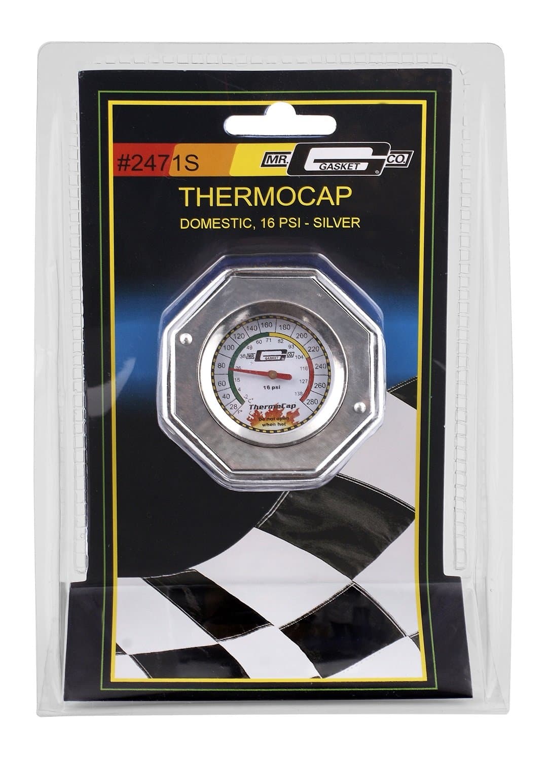 Mr. Gasket 2471S Thermocap - 16 PSI - Silver
