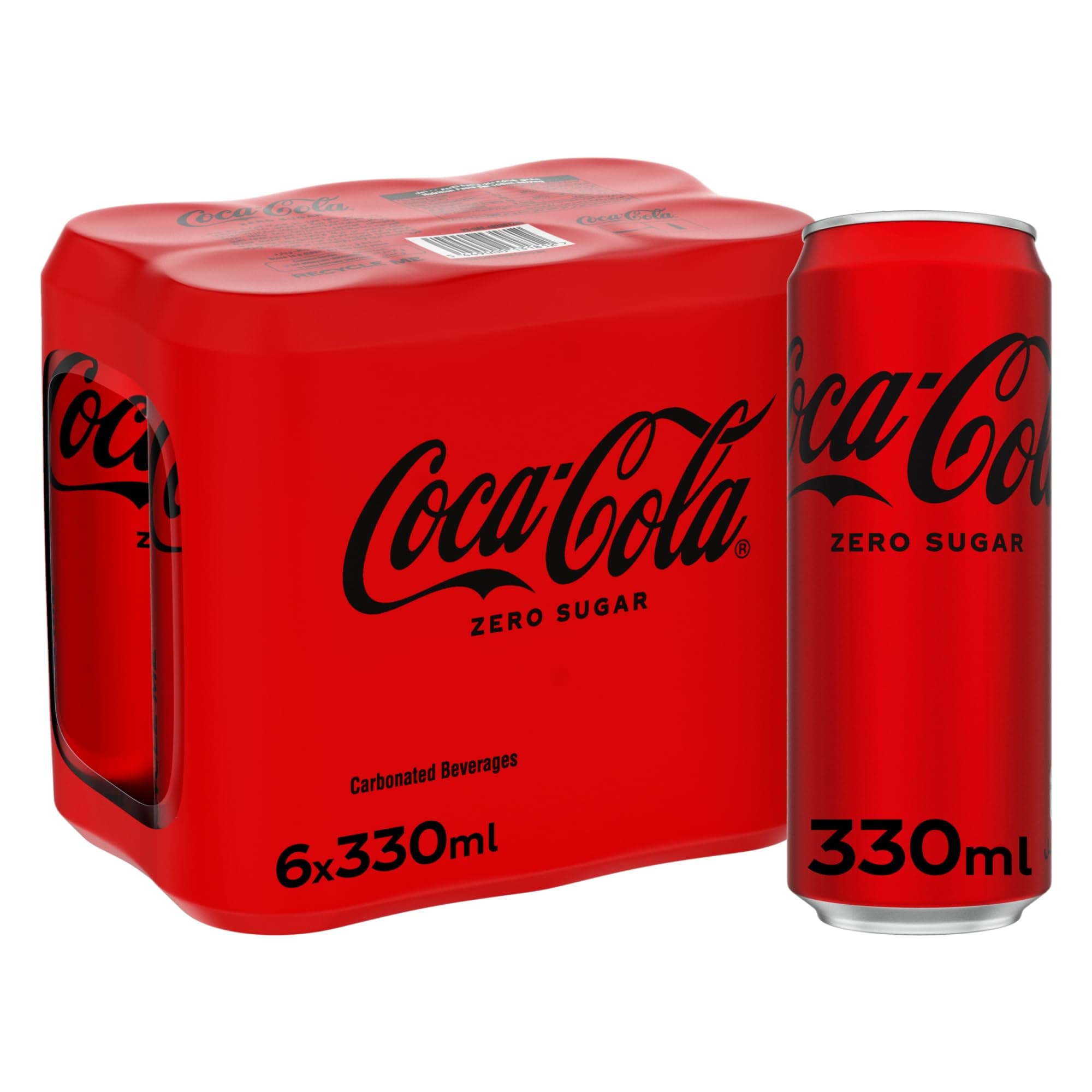 Coca Cola Zero Can, 330ml (Pack of 6)