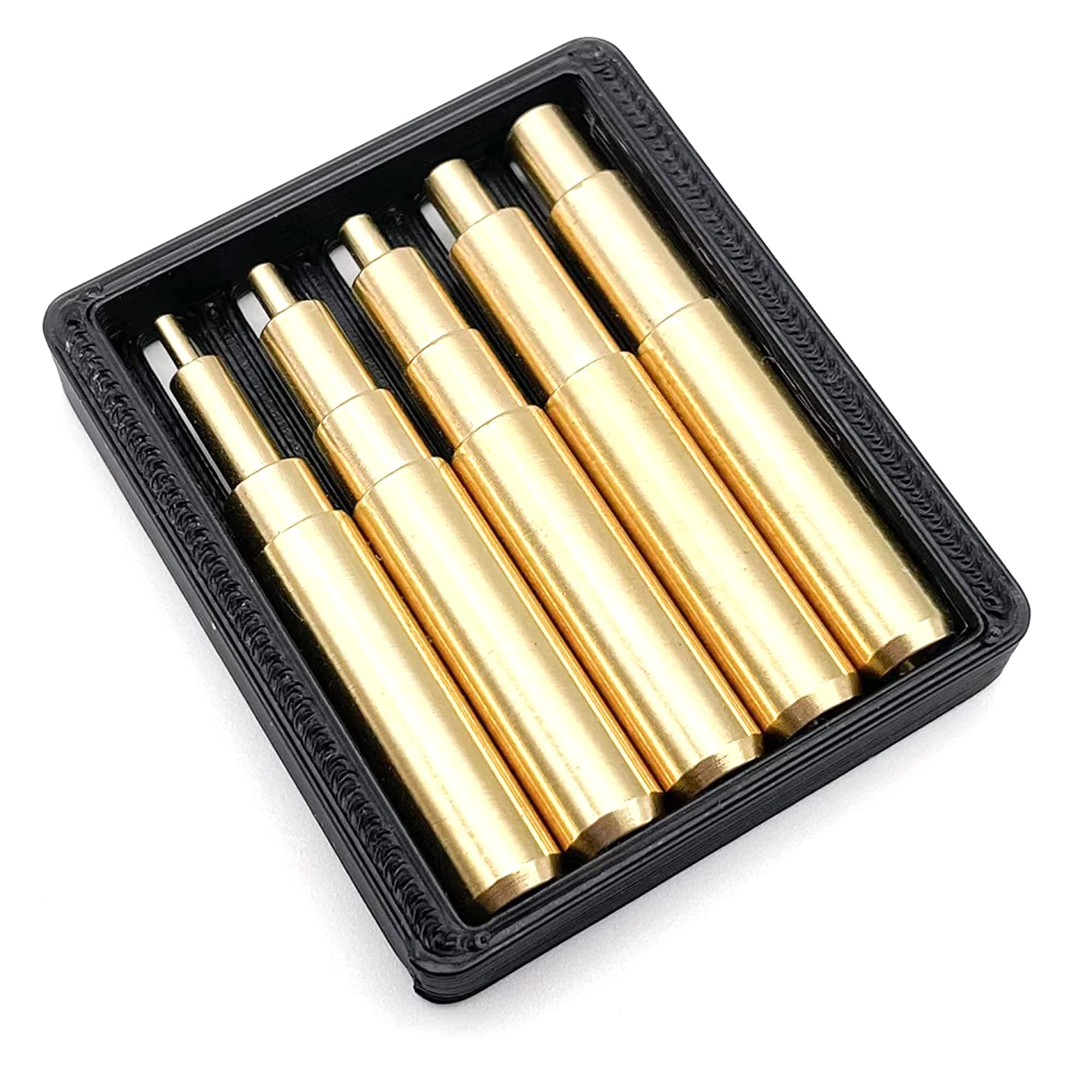 Heat Set Insert Tips for Sizes M2, M2.5, M3, M4, and M5 - Soldering Iron Tips for 3D Printer Users, 3D Printing Accessories Compatible with Hakko FX-888D and Weller SP40NKUS Soldering Irons