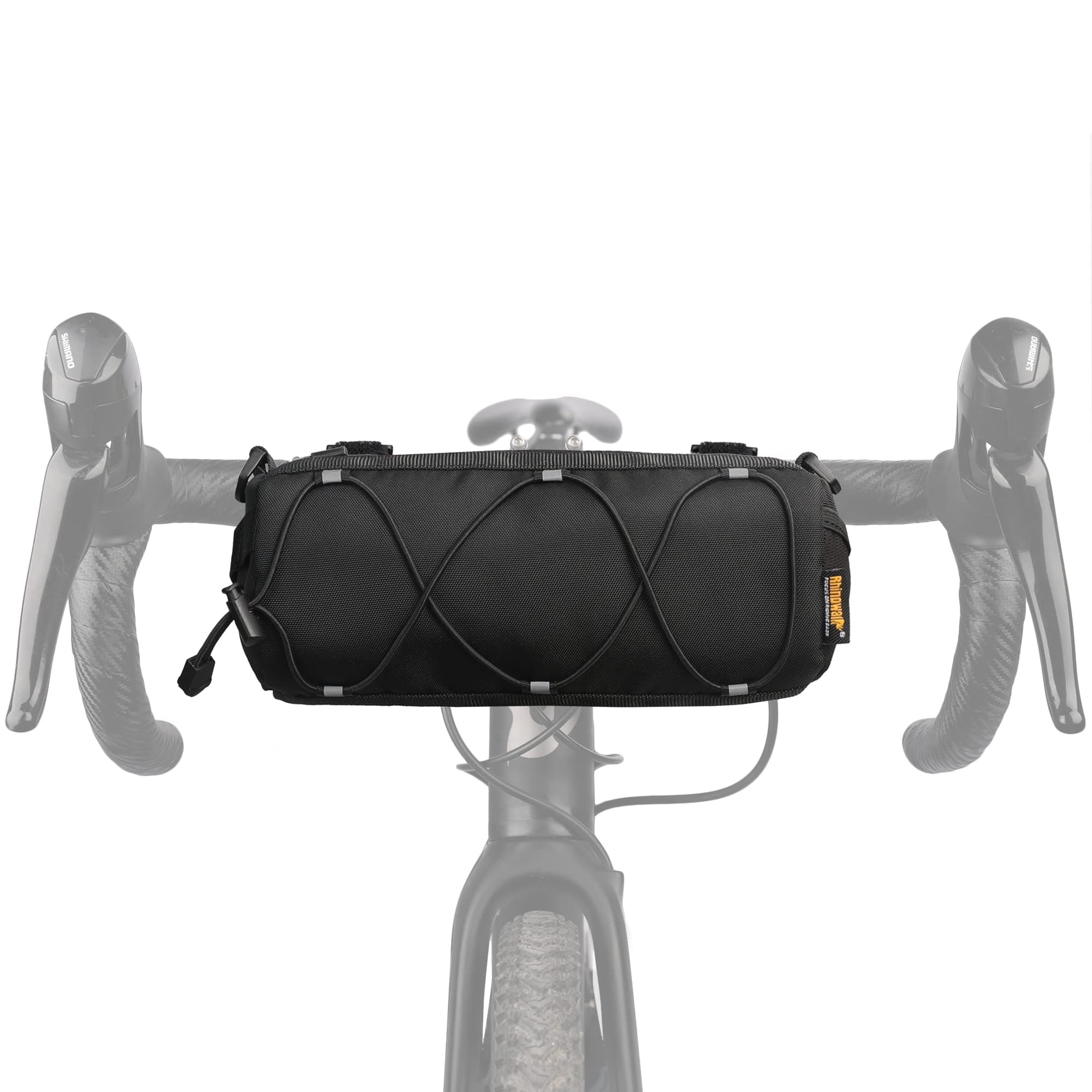 Rhinowalk Bike Handlebar Bag, Bicycle Front Bag Frame Storage Roll Bag Mountain Road Bikes Commuter Shoulder Bag Professional Cycling Accessories