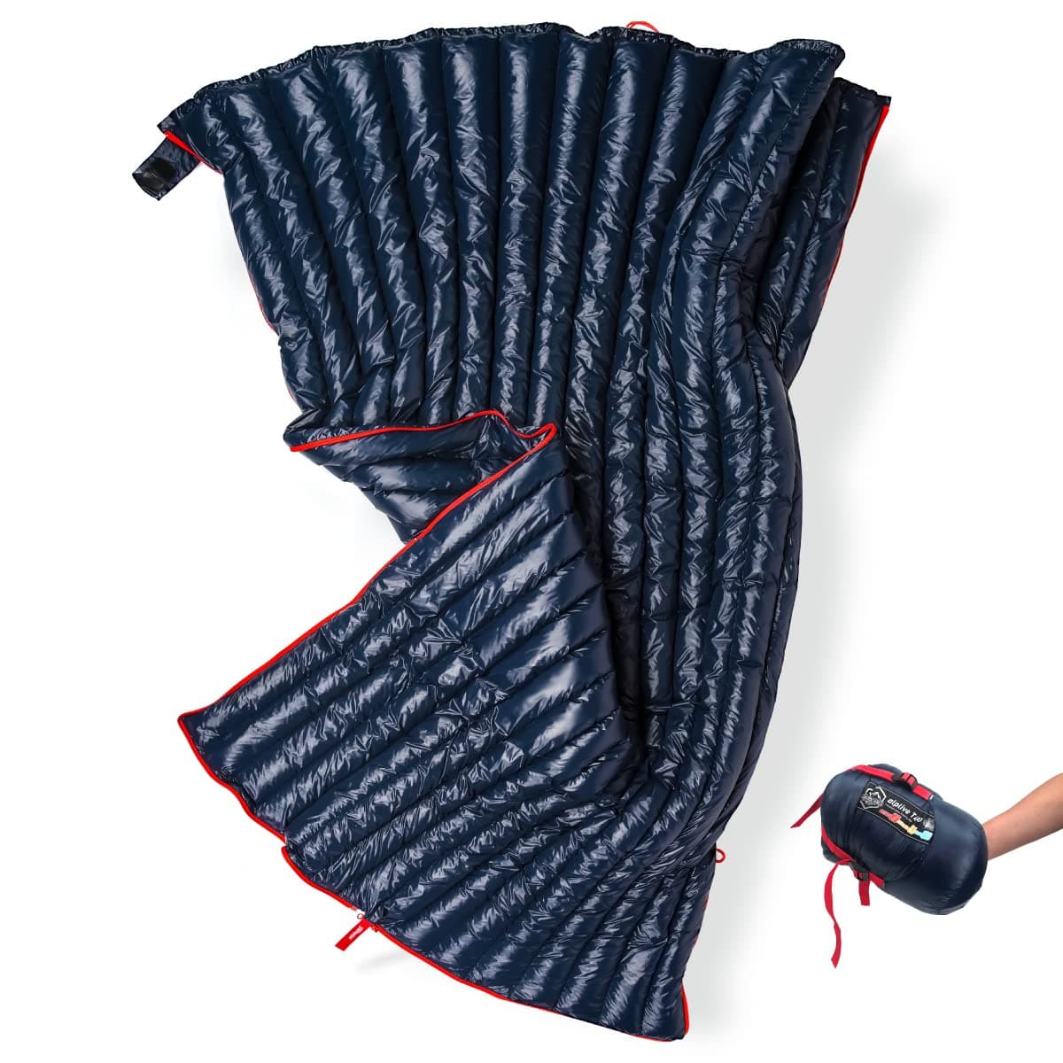 Ultralight Backpacking 32-50F Down Sleeping Bag - 27oz Ultra Compact 650 Fill Power Envelope Sleeping Bag for Hiking, Camping and Backcountry, Lightweight and Compressible – Alplive T400