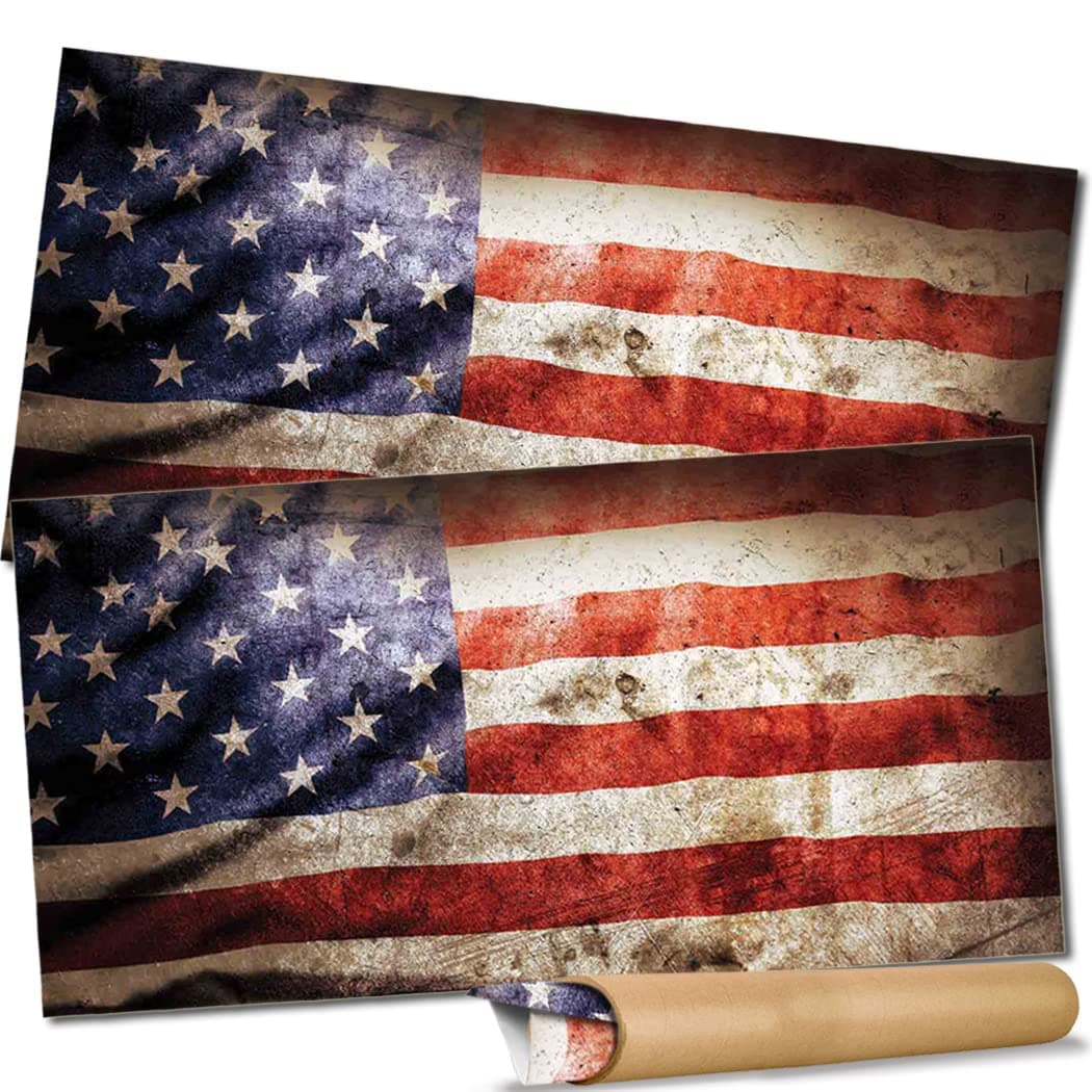 The Original Cornhole Board Wraps - [24.5" x 48.5", 2 Pack] USA-Made, Vinyl Decal Skins for Corn Hole - Easy to Apply, Durable Quality for Indoor & Outdoor Use