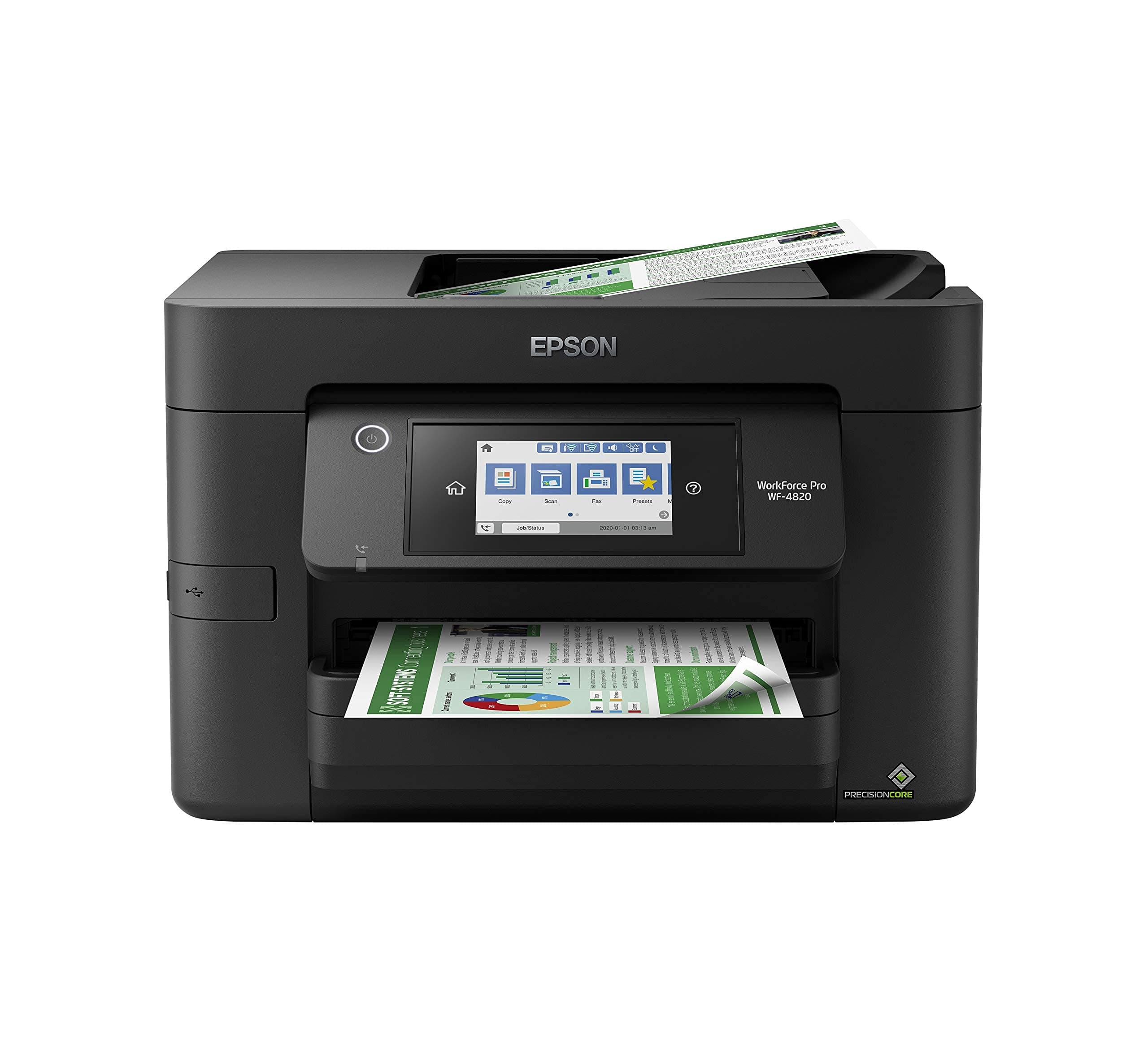 Epson® Workforce® Pro WF-4820 Wireless Color Inkjet All-In-One Printer, Black, Large
