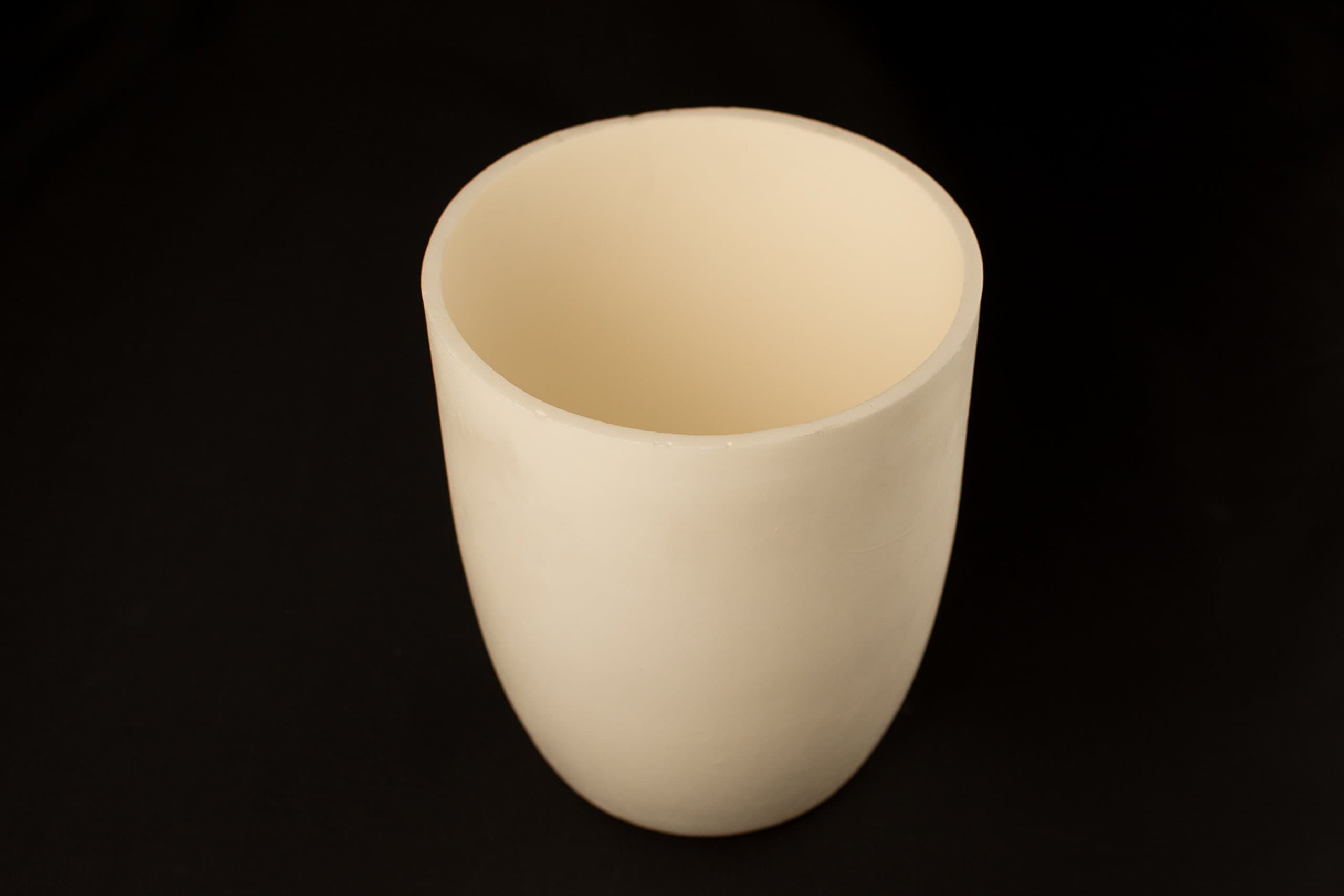 Crucible, Alumina, Conical, 900 ml