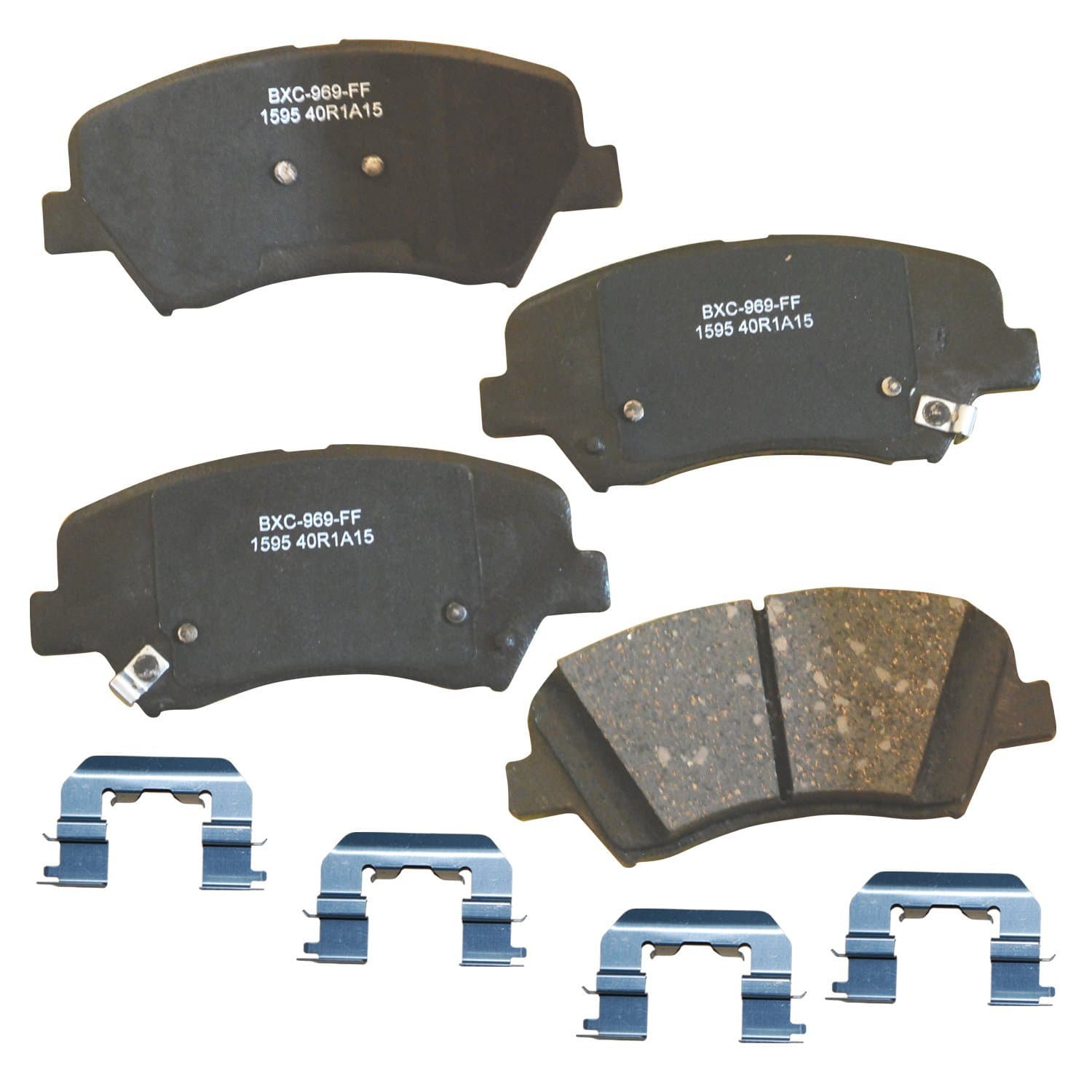 Bendix Premium SBC1595 Ceramic Front Brake Pads for Select Models Hyundai Elantra, Elantra Coupe, GT, Veloster, Kia Forte, Forte5, Forte Koup, Soul