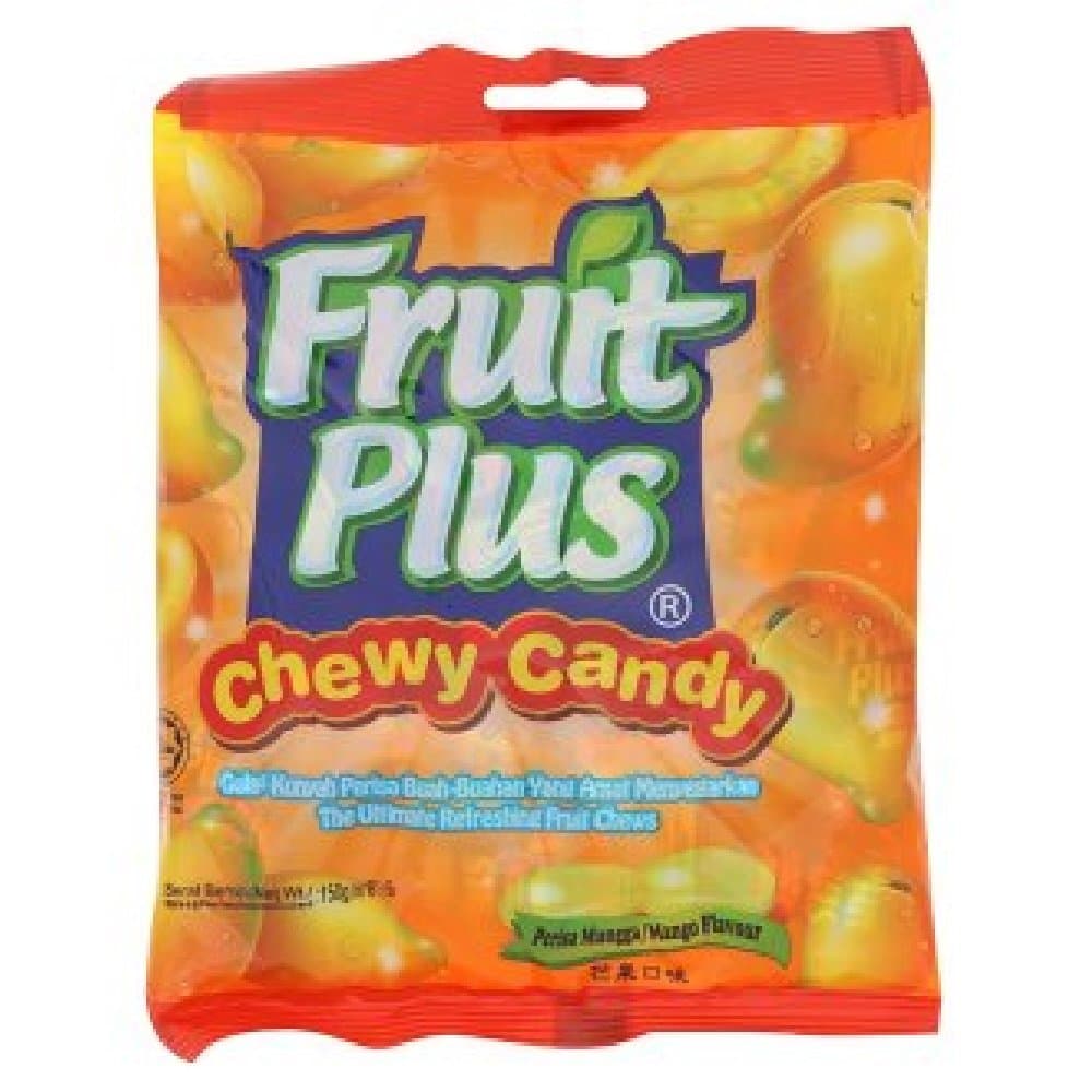 Fruit Plus Chewy Candy 150g (Mango Flavour, 12 Packs)