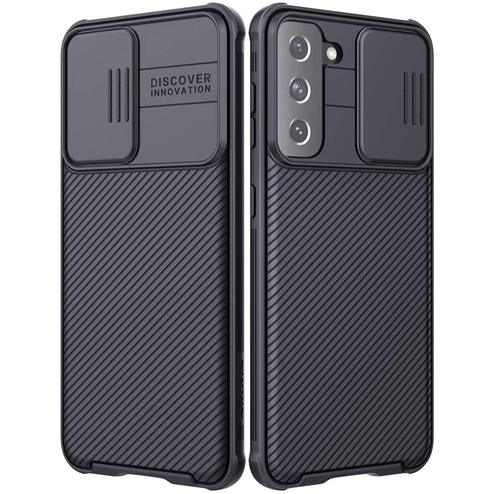 CloudValley for Samsung Galaxy S21 Plus Case with Camera Cover, Full-Body Protective & Slim Fit, Camera Protection Case Only for Samsung Galaxy S21+ 5G 6.7 inch (2021 Release)-Black