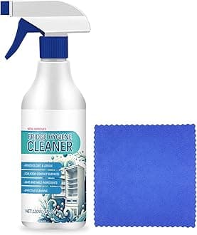 Refrigerator Cleaner, Stain and Grime Remover, Deep Clean and Descaling Spray, Odor Eliminator for Fridges, Household Refrigerator Cleaning Spray, Freshening and Deodorizing Fridge Cleaner