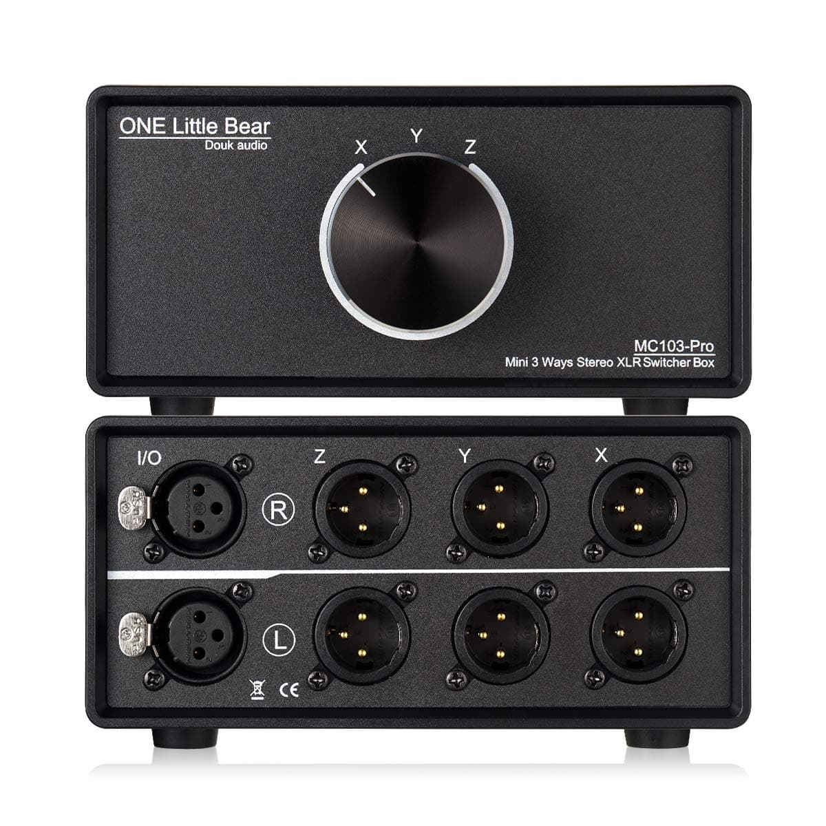 Nobsound 1-IN-3-OUT XLR Switch ; Balanced Converter ; 3-Way Stereo Passive Selector Switcher (MC103 Pro 3-Out)