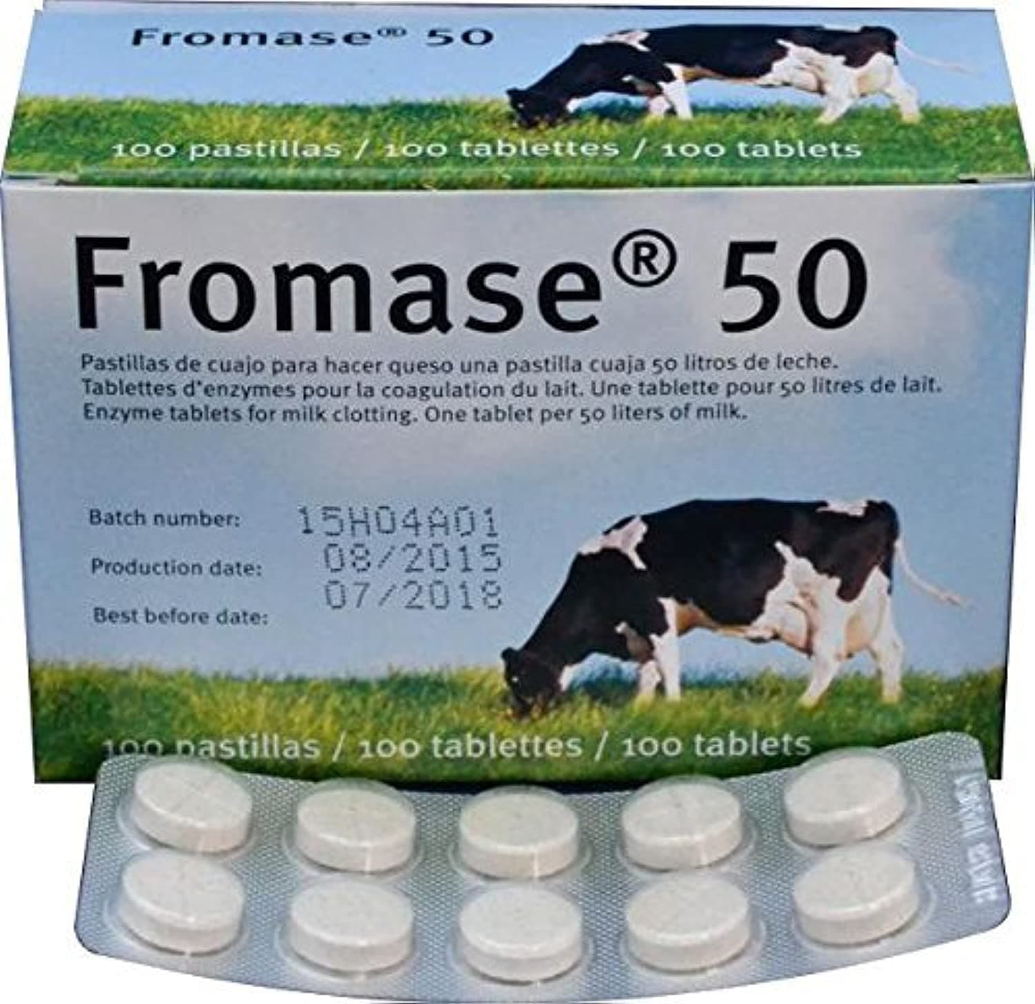 Fromase Rennet - One 10 Tab Slip by Fromase