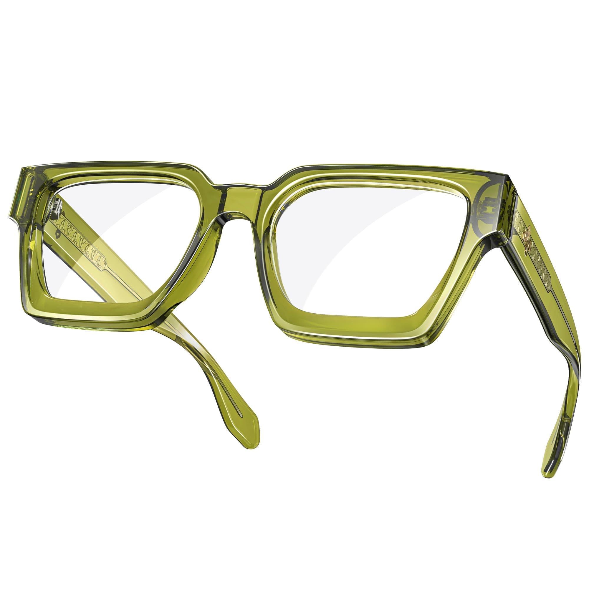 [Scoban] VISOONE Blue Light Blocking Glasses Rectangle Chic Preppy Look MultiColor Frame for Women Men RIVER