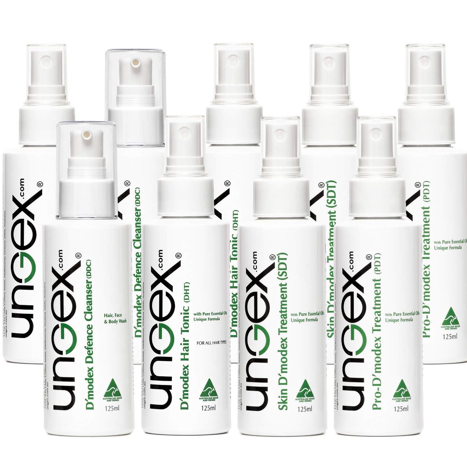 Ungex Bundle 1 | Demodex Solution for Acne Rosacea, Hair Loss, Blepharitis | All Skin Types | B1