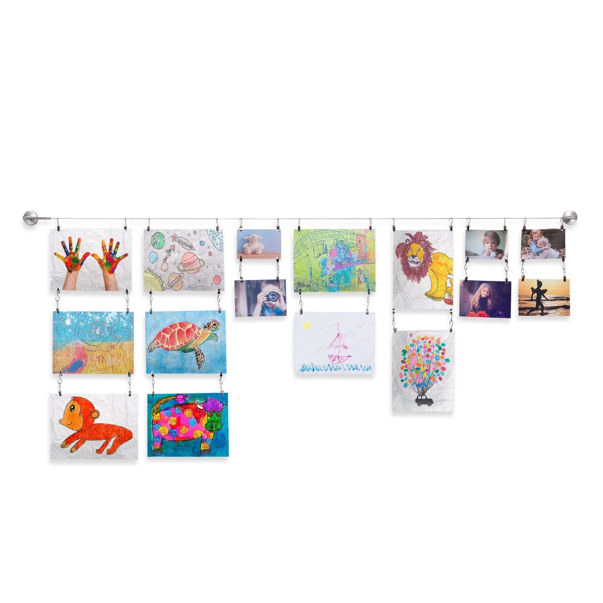 Hanging Curtain Rod 24 Clips