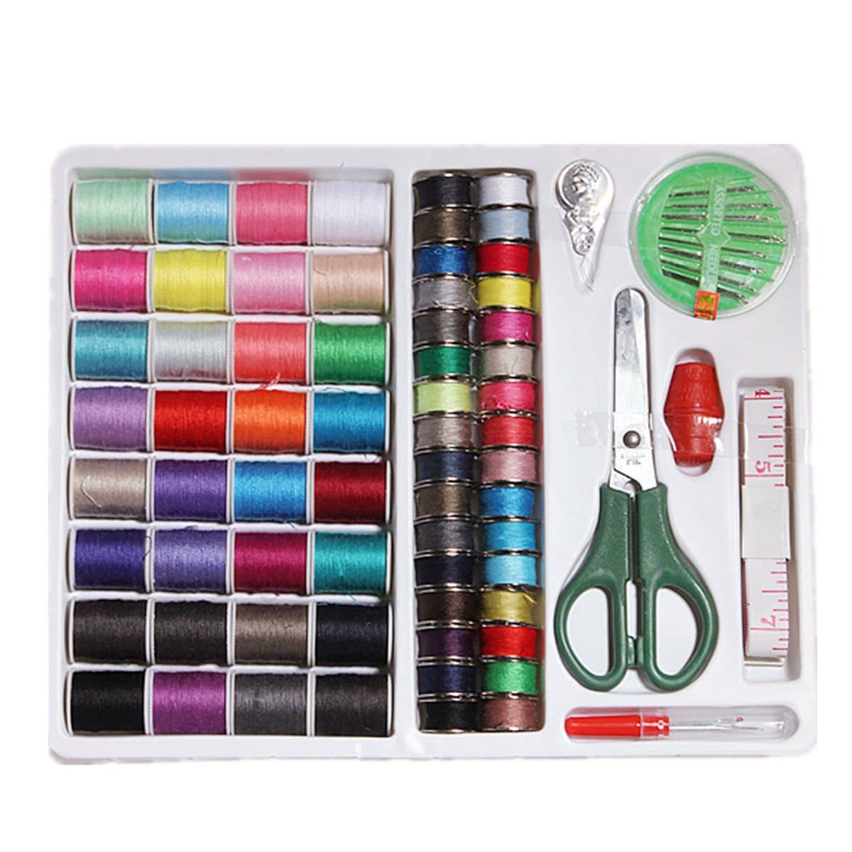 Sewing Kits Repair Travel Case Tool Sewing Kit Thread Threader Needle Measure Scissor Thimble Storage Box Supplies 25cm X 20cm 1 Set
