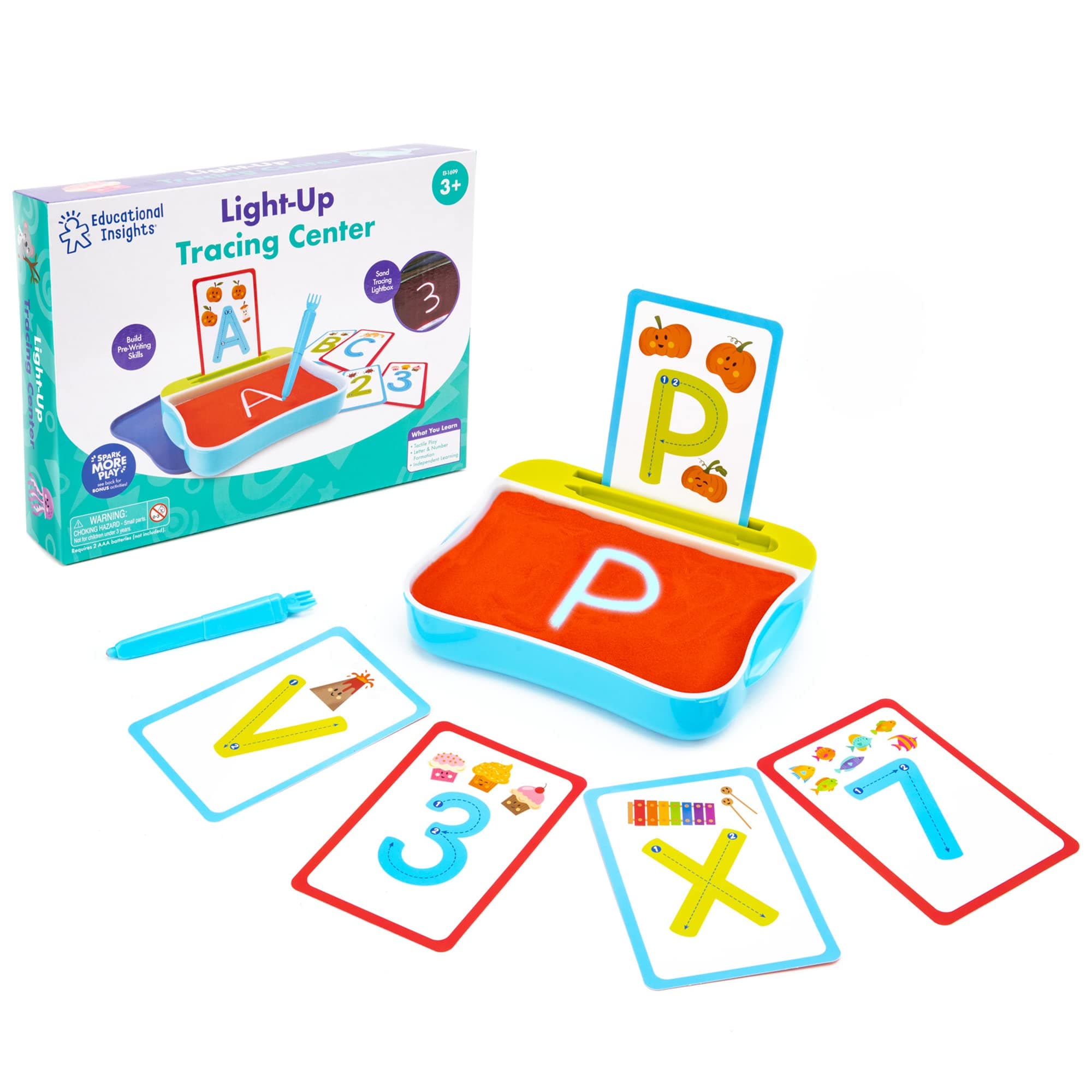 Learning Resources Light Tracing Tablet, Alphabet Activity Kit, Preschool Toy, Portable Tablet For Kids, 3+
