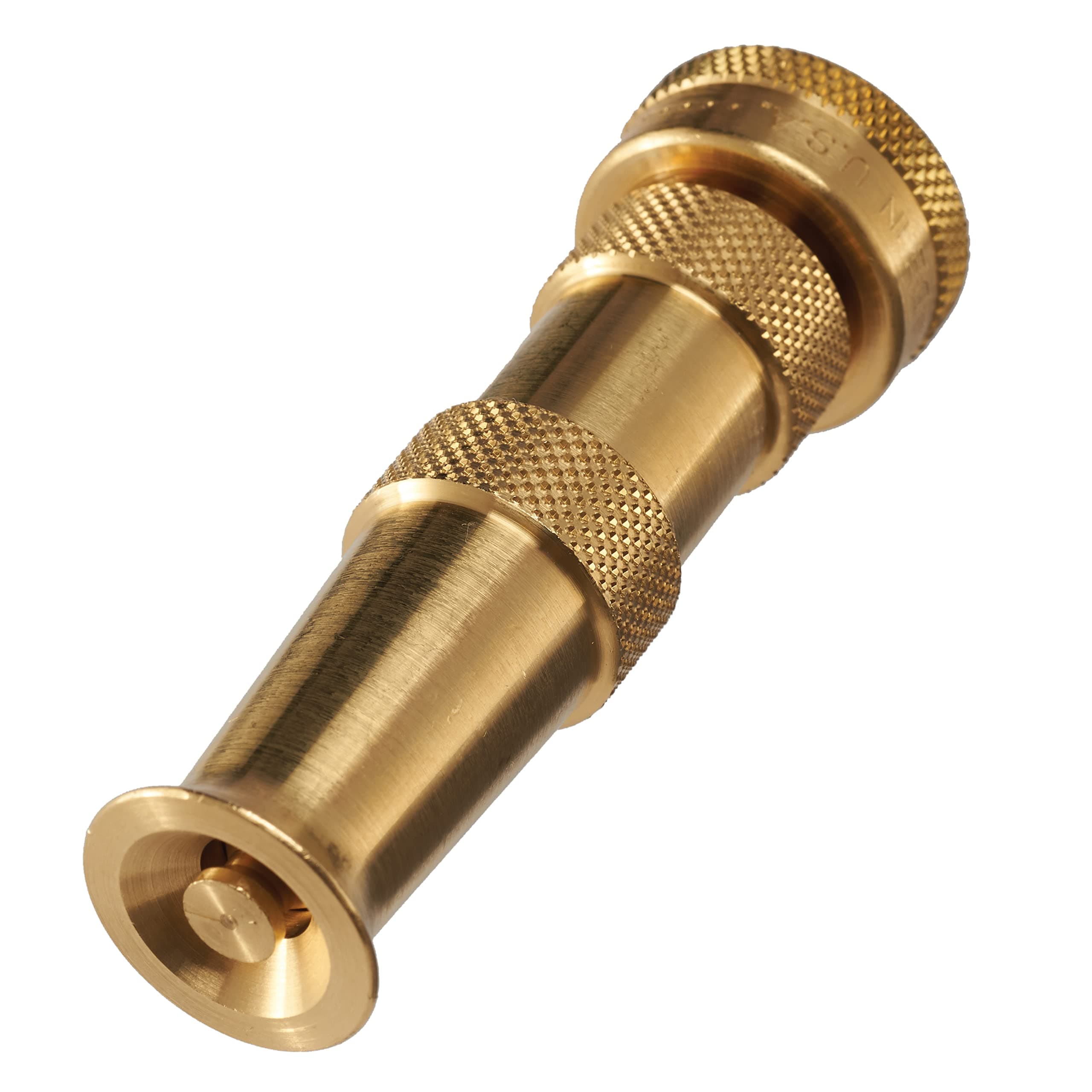 Heavy Duty Brass Jet Spray Hose Nozzle – High Pressure Garden Hose Attachment for Cleaning Patios, Walkways & Gutters