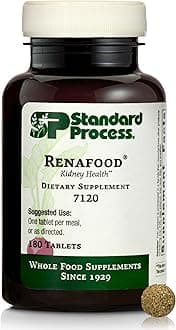 Renafood - Whole Food Kidney Health Supplement For Support With Bean, Renal Vitamins, Spanish Moss, Lactose, Organic Sweet Potato, Beet Root, And More 180 Tablets