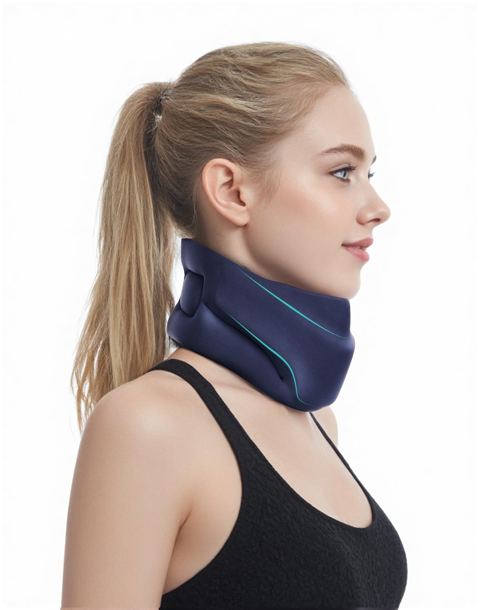 Neck Brace Cervical Collar Neck Support Blue M Size