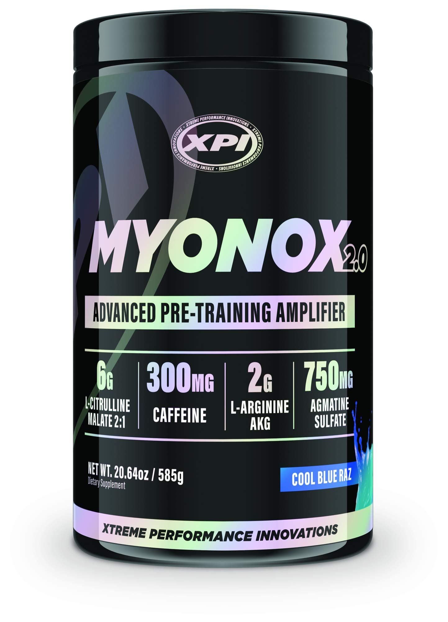 XPI Myonox 2.0 (30 Serv) (Cool Blue Raz) - Advanced Pre-Training Amplifier