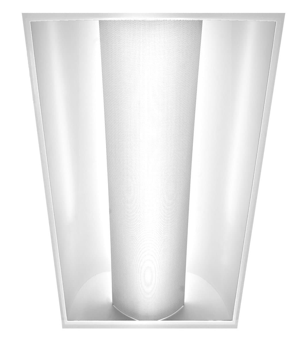 Americas Green Line 2ft x 4ft Single Dome Troffer LED Panel Light Commercial Drop Ceiling 2 Tube Light Fixture 30W [Replaces 2 Lamp T8] 4200 Lumens, 4000k Neutral White Color DLC Certified