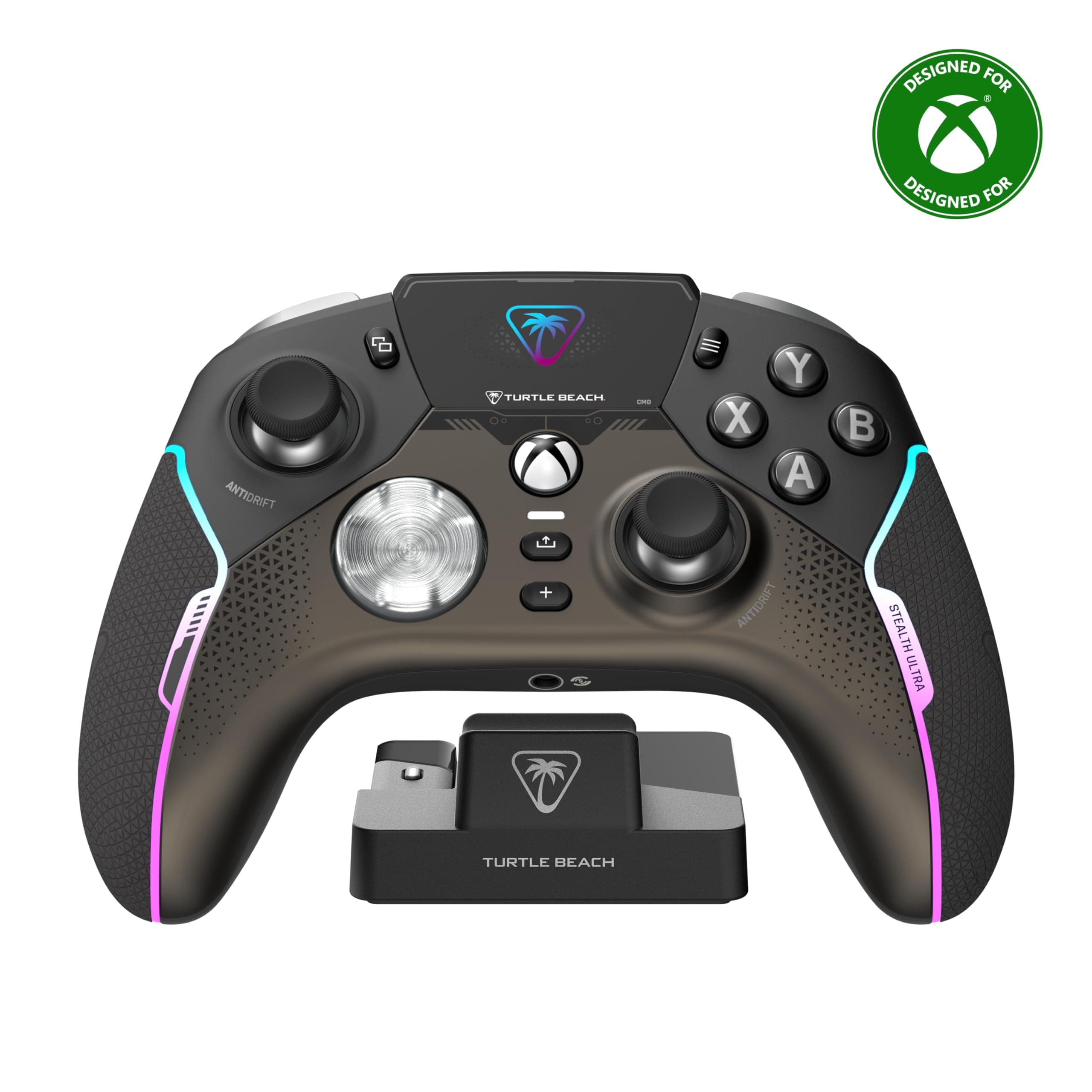 Turtle Beach Stealth Ultra Wireless High Performance Gaming Controller with Rapid Charge Dock, Adjustable Triggers and Command Display. Officially Licensed for Xbox Series X orS, Xbox One and PC