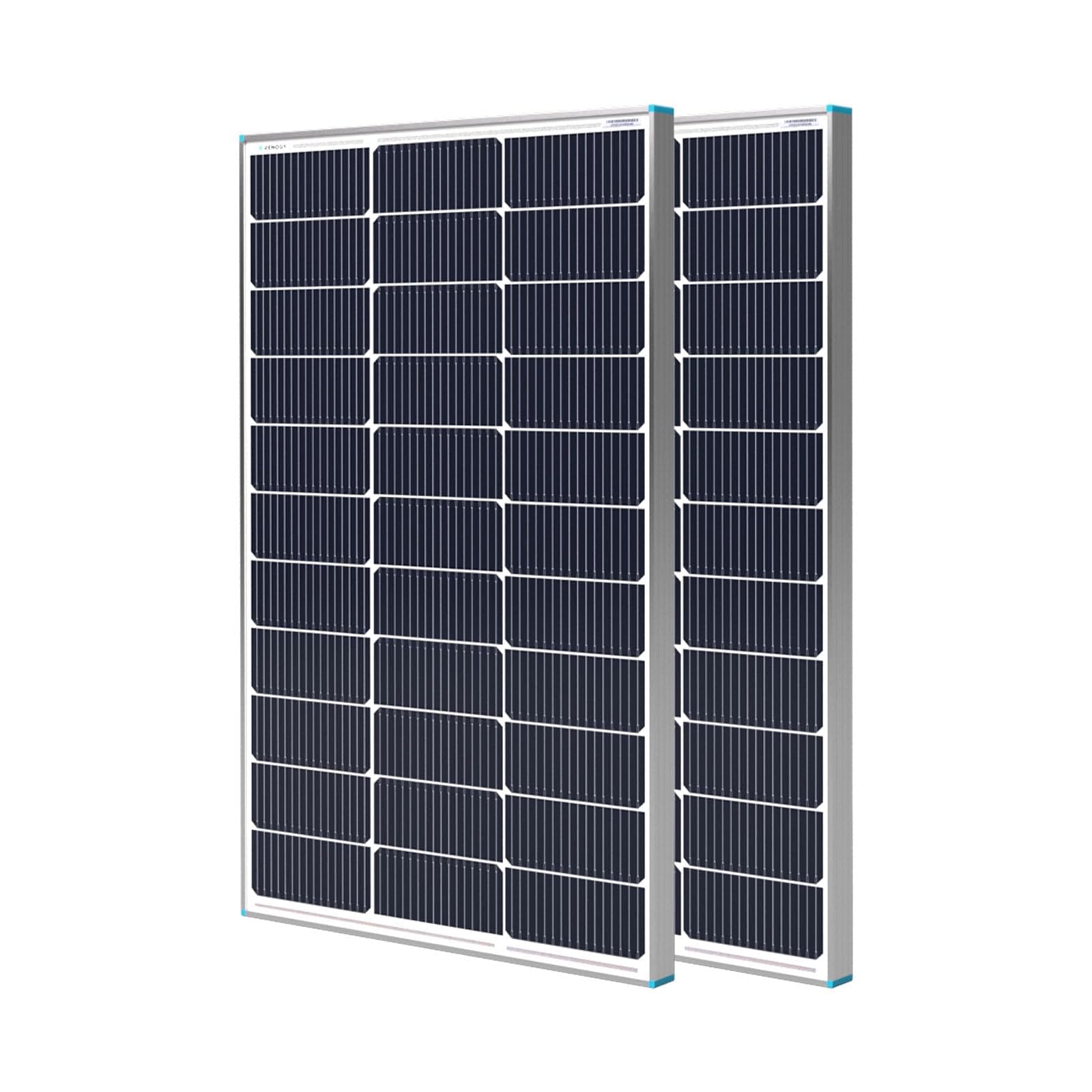 2 Packs 100W 12V Monocrystalline Solar Panel, Compact Design 42.2 X 19.6 X 1.38in, High Efficiency Module PV Power for Battery Charging Boat, Caravan, RV and Any Other Off Grid Applications
