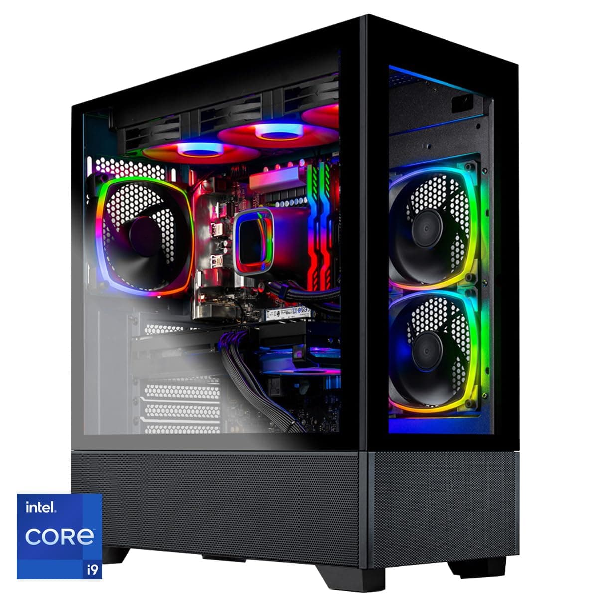 Skytech Gaming Azure Gaming PC Desktop – Intel Core i9 13900K 3.0 GHz, NVIDIA RTX 4090, 2TB NVME Gen4 SSD, 64GB DDR5 RAM RGB, 1000W Gold PCIE 5.0 PSU, 360mm AIO, 11AC Wi-Fi, Windows 11 Home 64-bit