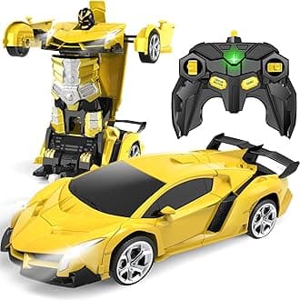 YOTOY Remote Control Car Toys - Transform RC Cars for Kids, One Button Transformation, 360 Degree Rotating Drifting, 2.4Ghz & 1:18 Scale, Gift for Kids Age 4 5 6 Years Old Boys and Girls