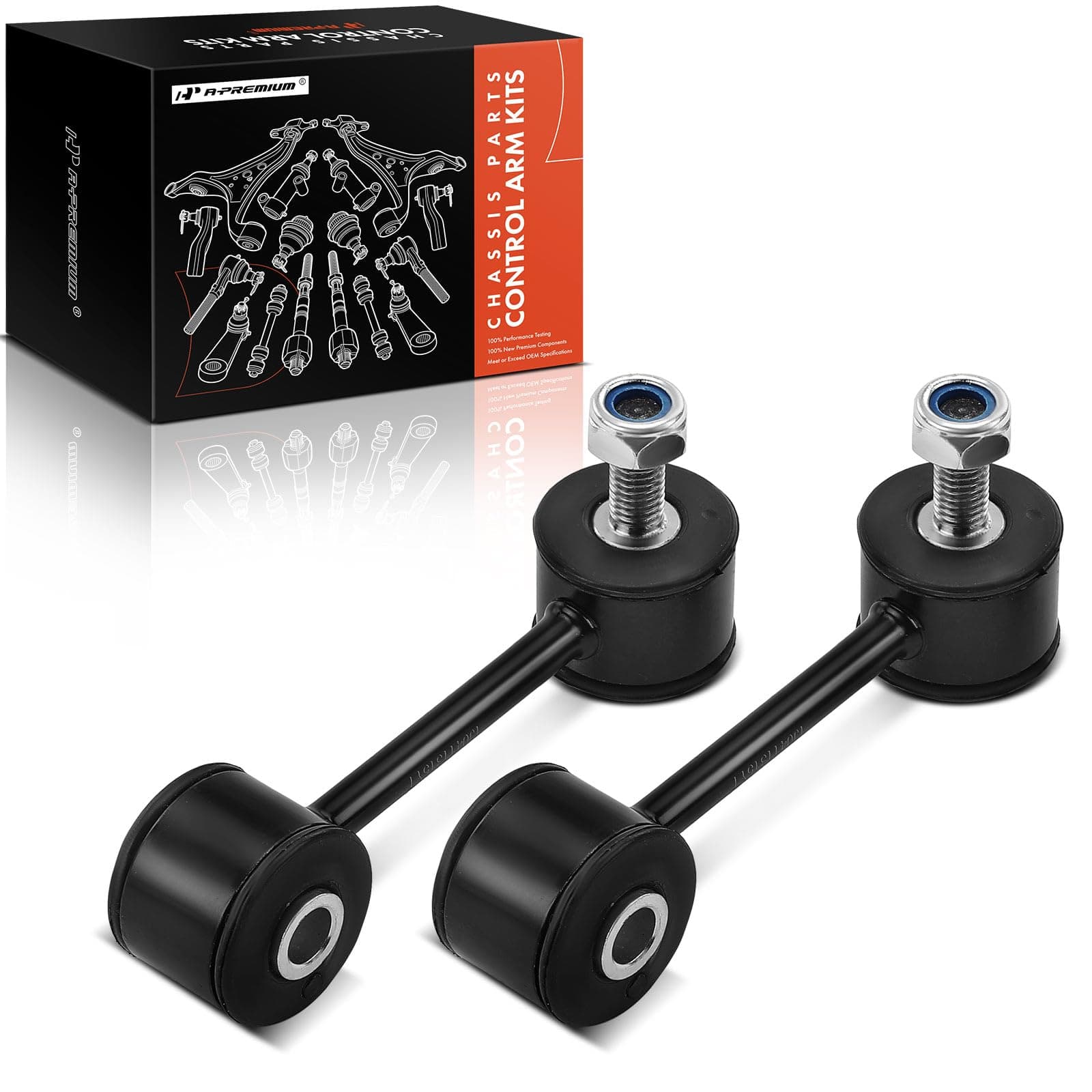 A-Premium 2Pcs Front Sway Bar Link Stabilizer Link Kit Compatible with Volkswagen Jetta 1999-2006, Golf 1998-2003, Beetle 1998-2006/2008-2010, FWD, Replaces# 1J0411315, 1J0411315E