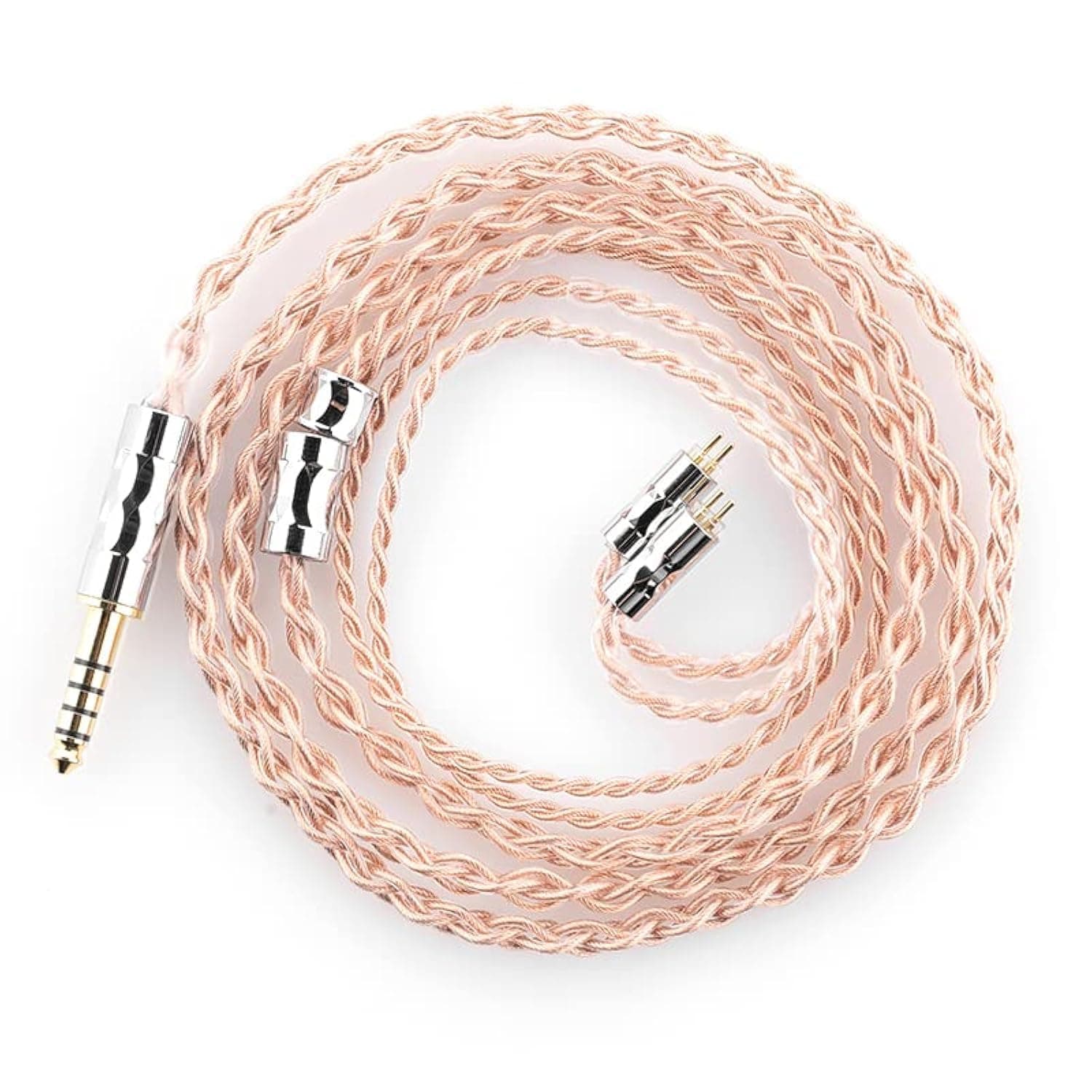 LINE T 6N OCC Single Crystal Copper 196-Core Litz Structure Earphone Upgrade Cable 0.78mm 2Pin 4.4mm Balanced Cable