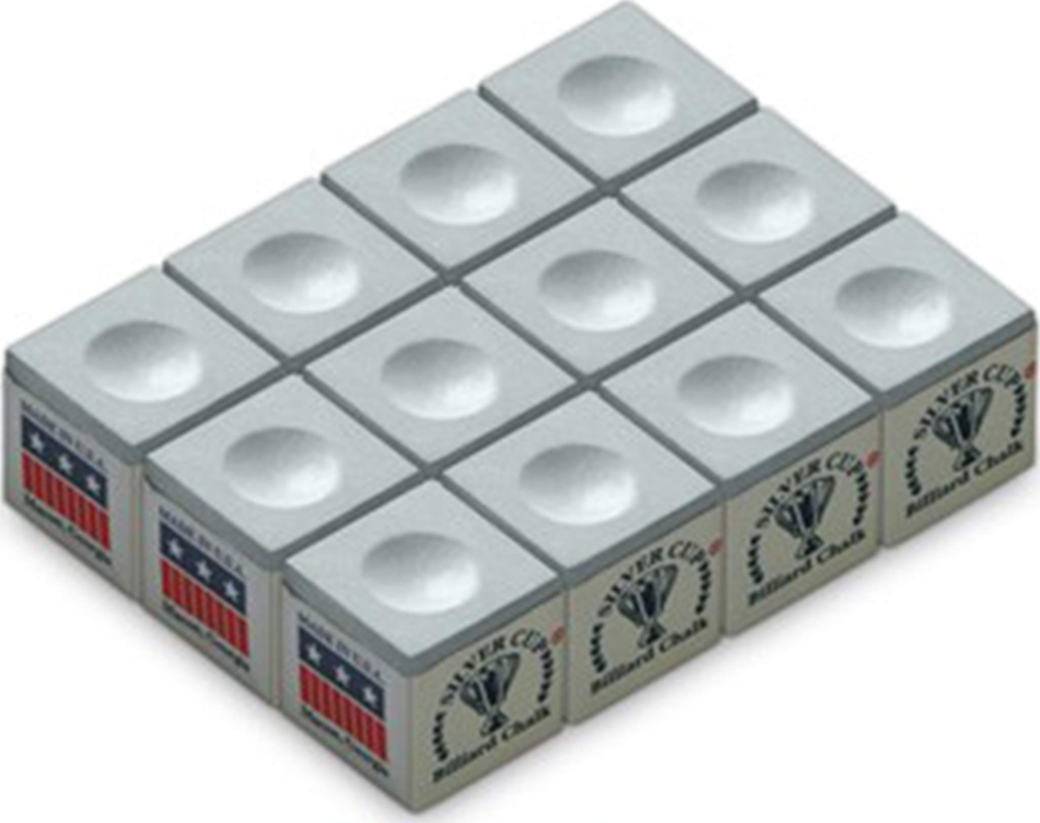 Silver Cup SC-12-PEWTER Chalk Dozen Box, Pewter