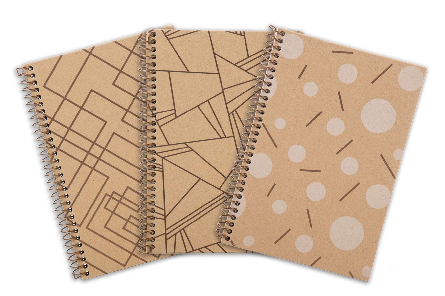 Mintra 100% Recycled Notebooks (Junior Size (6.5in x 9.5in), Design Set 3pk)