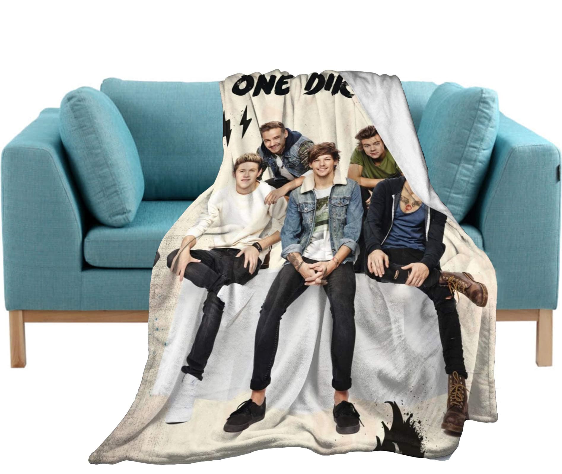 Direction Soft and Warm Throw Blanket Digital Printed Ultra-Soft Micro Fleece Blanket Four Premium Airplane Soft Microfleece Travel Blanket