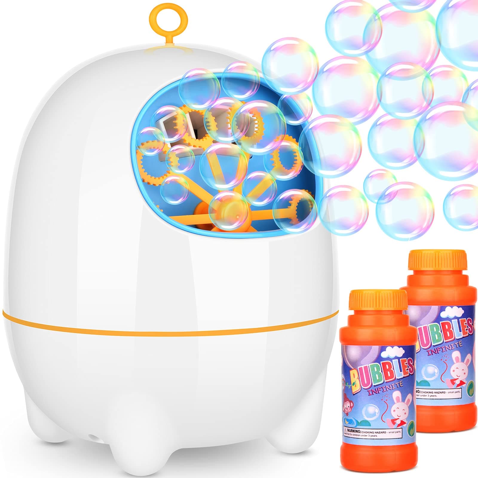 Amagoing Bubble Machine, Automatic Bubble Blower for Kids and Toddlers with Bubbles Solutions for Outdoor/Indoor Use